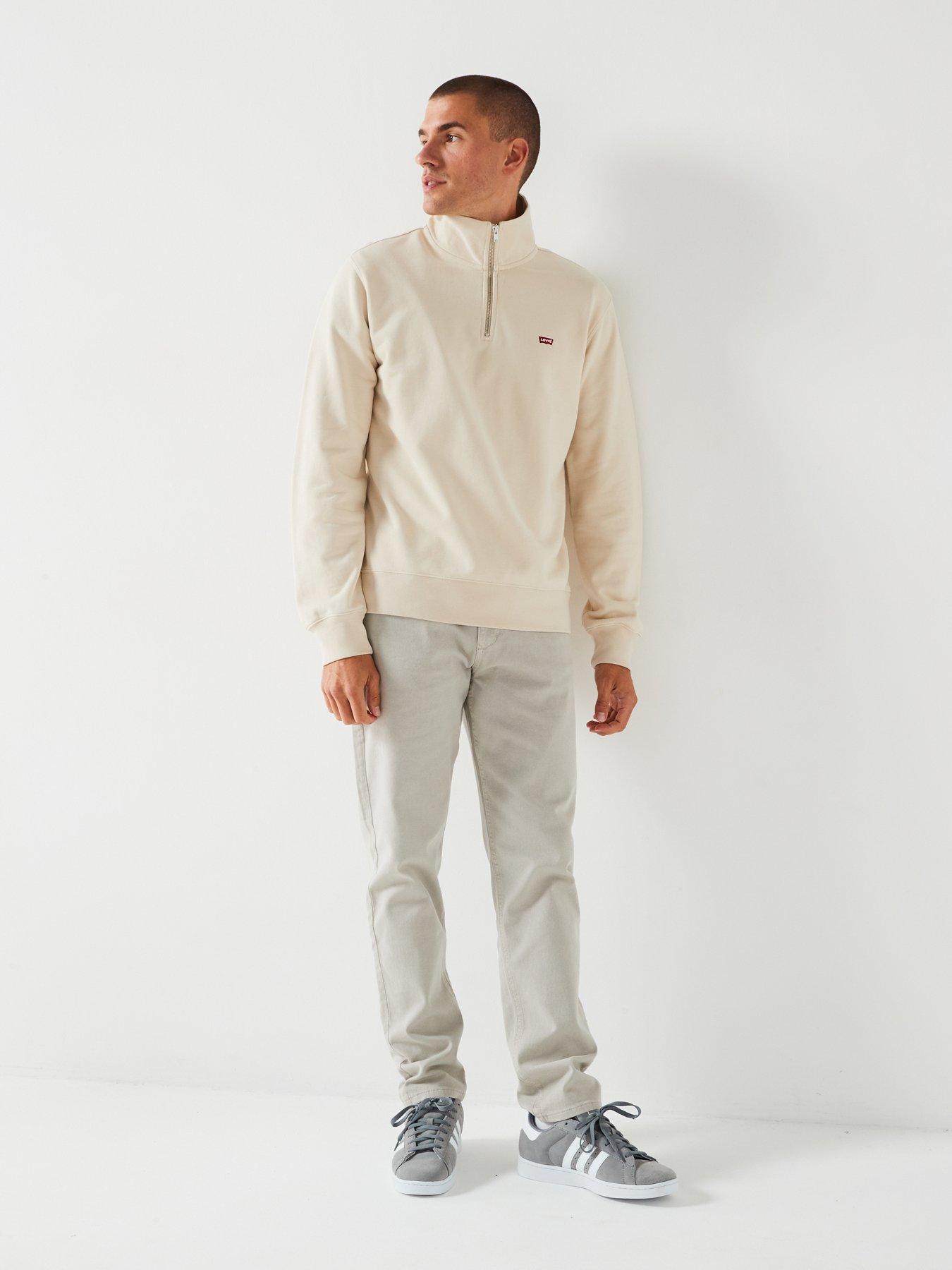 Image 3 of 5 of Levi's Original Housemark 1/4 Zip Sweat Top - Beige