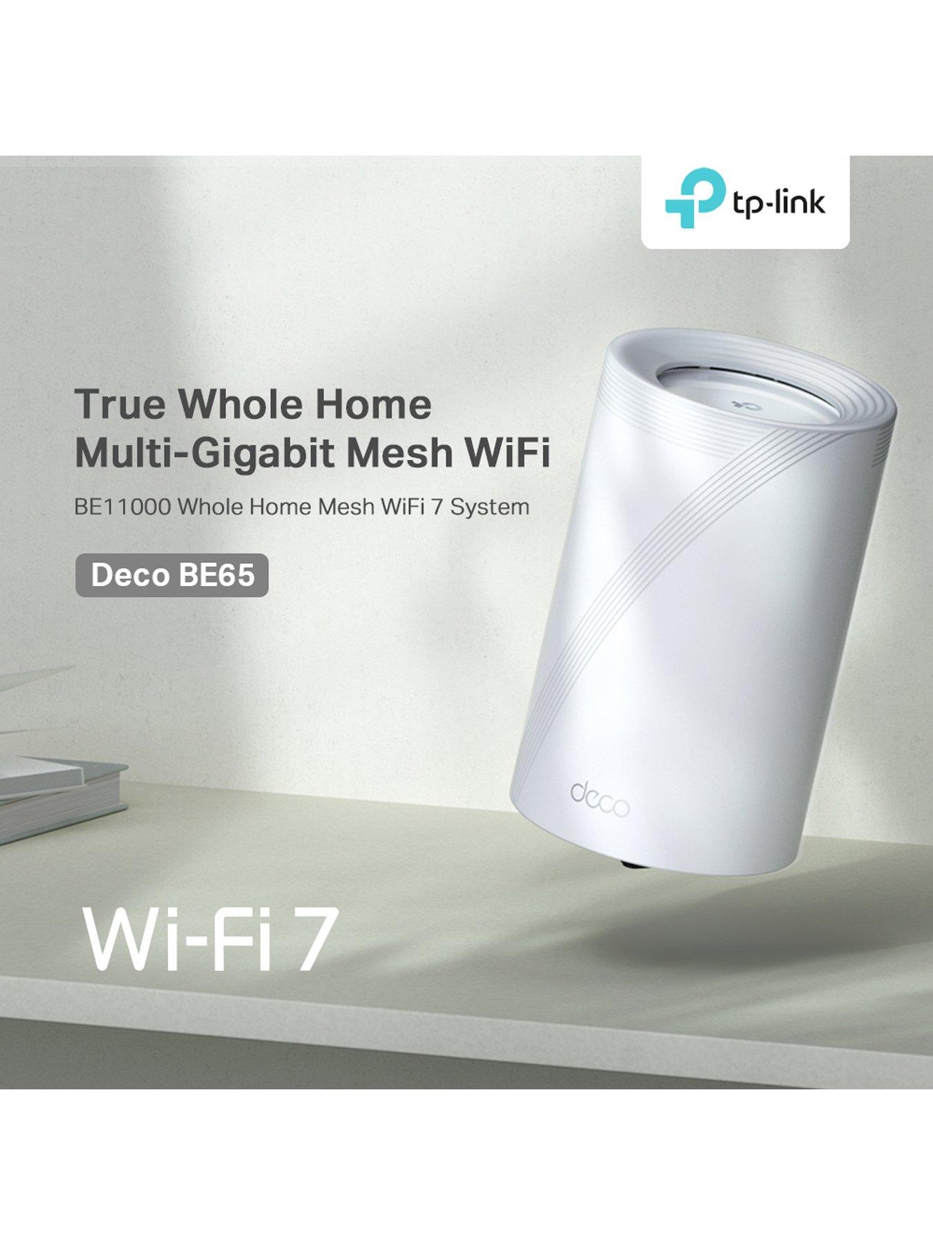 Image 7 of 7 of TP Link Deco BE65 (3-pack) 9.3Gbps Wi-Fi 7 Tri-Band Mesh Kit, Parental Controls, AI-Driven Wi-Fi, 4x 2.5G pt