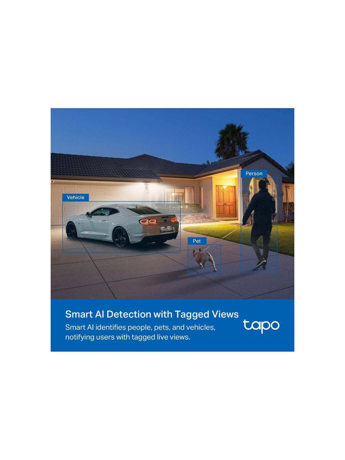 Image 6 of 7 of TP Link Tapo C720 2K 4MP AI Floodlight wired Outdoor Security Camera, 2800 Lumen, No Monthly Fee