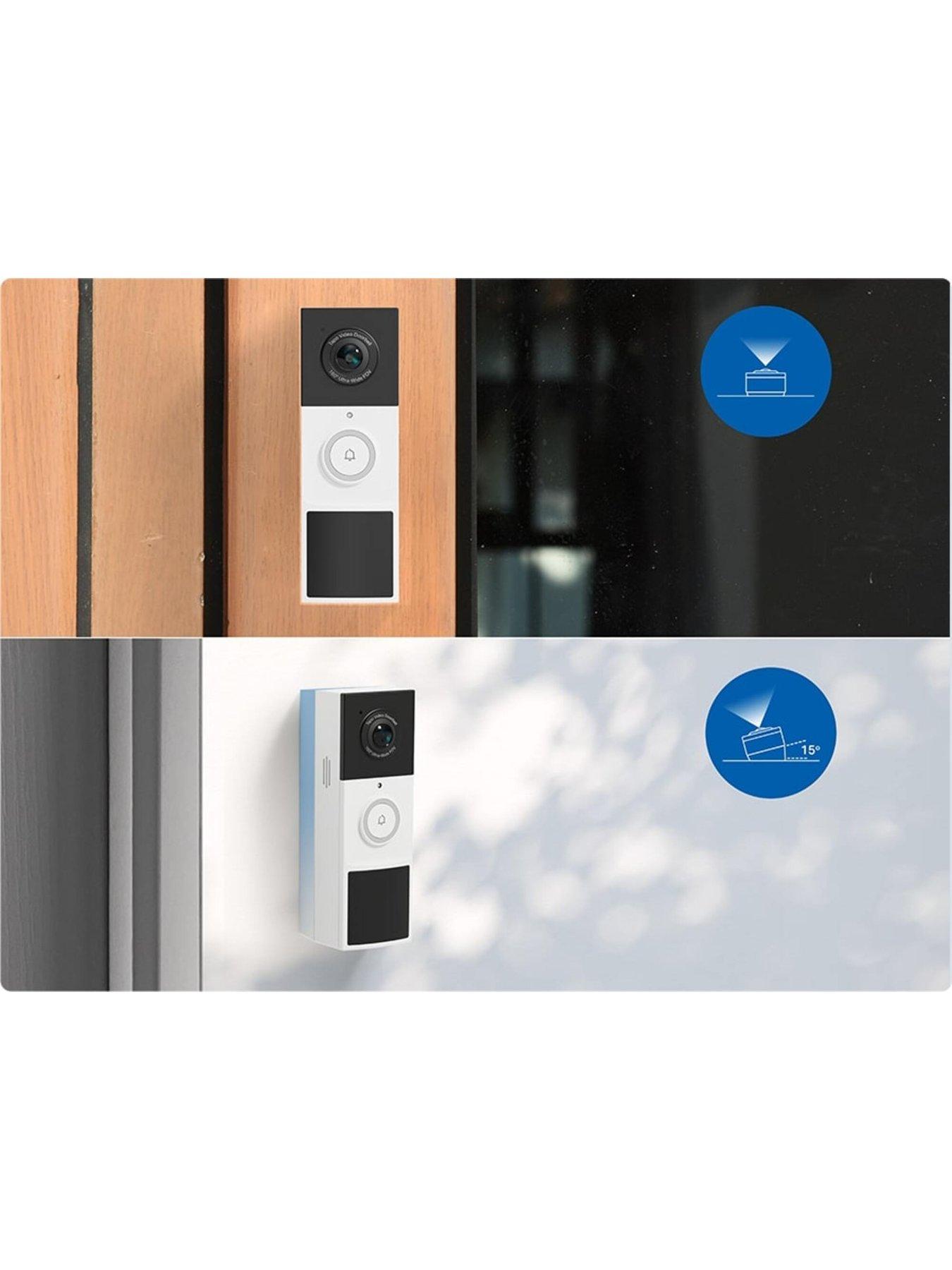 Tapo D210 Doorbell Camera Wireless 2K 3MP Ultra-Clear Doorbell Camera, Battery Video Doorbell Wireless, Ring Chime Included, Color Night, TP-Link Free AI Detection, IP65.6 Months Battery, No