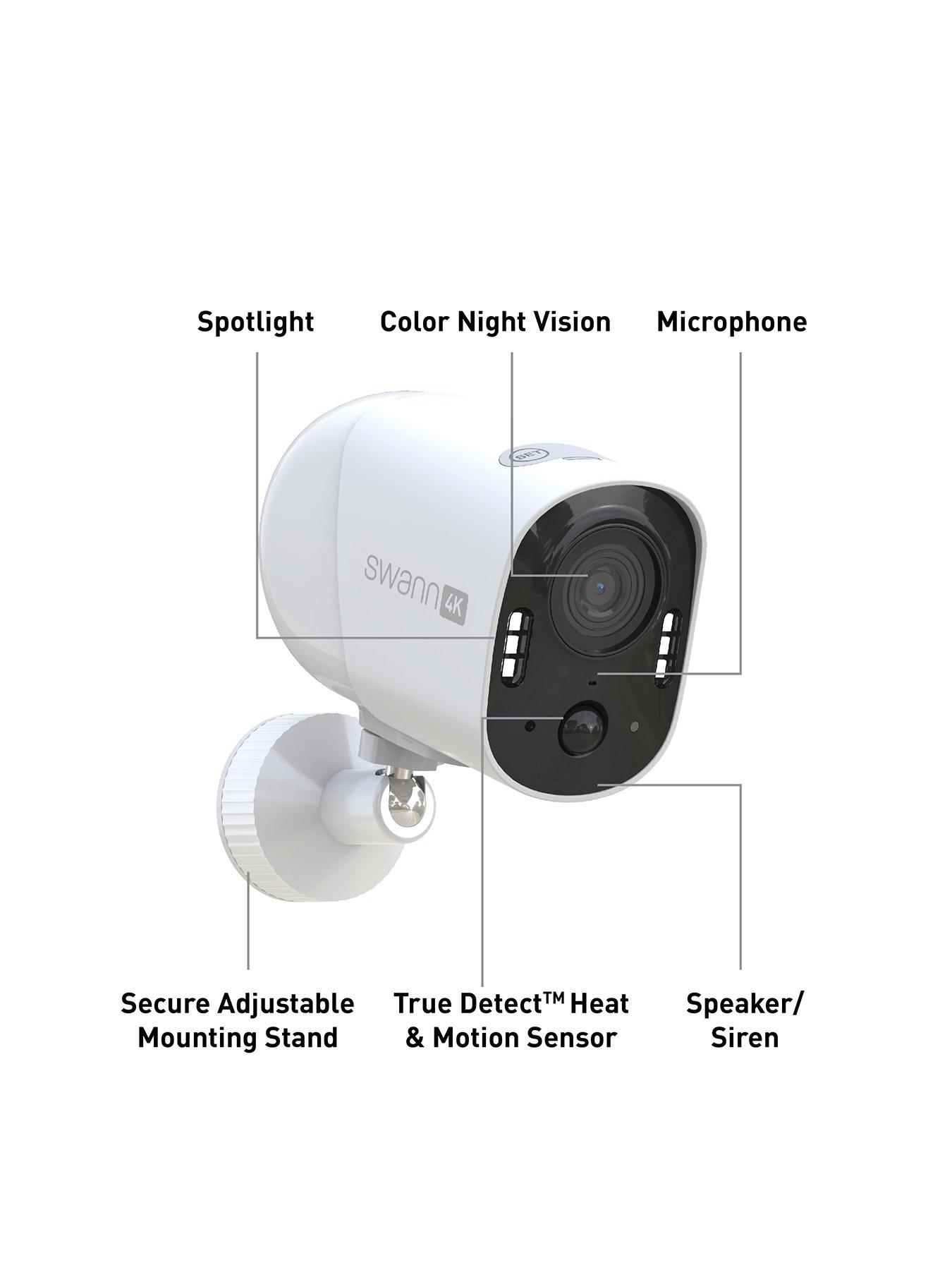  image of swann-xtreem-pro-4k-wireless-camera-with-spotlights