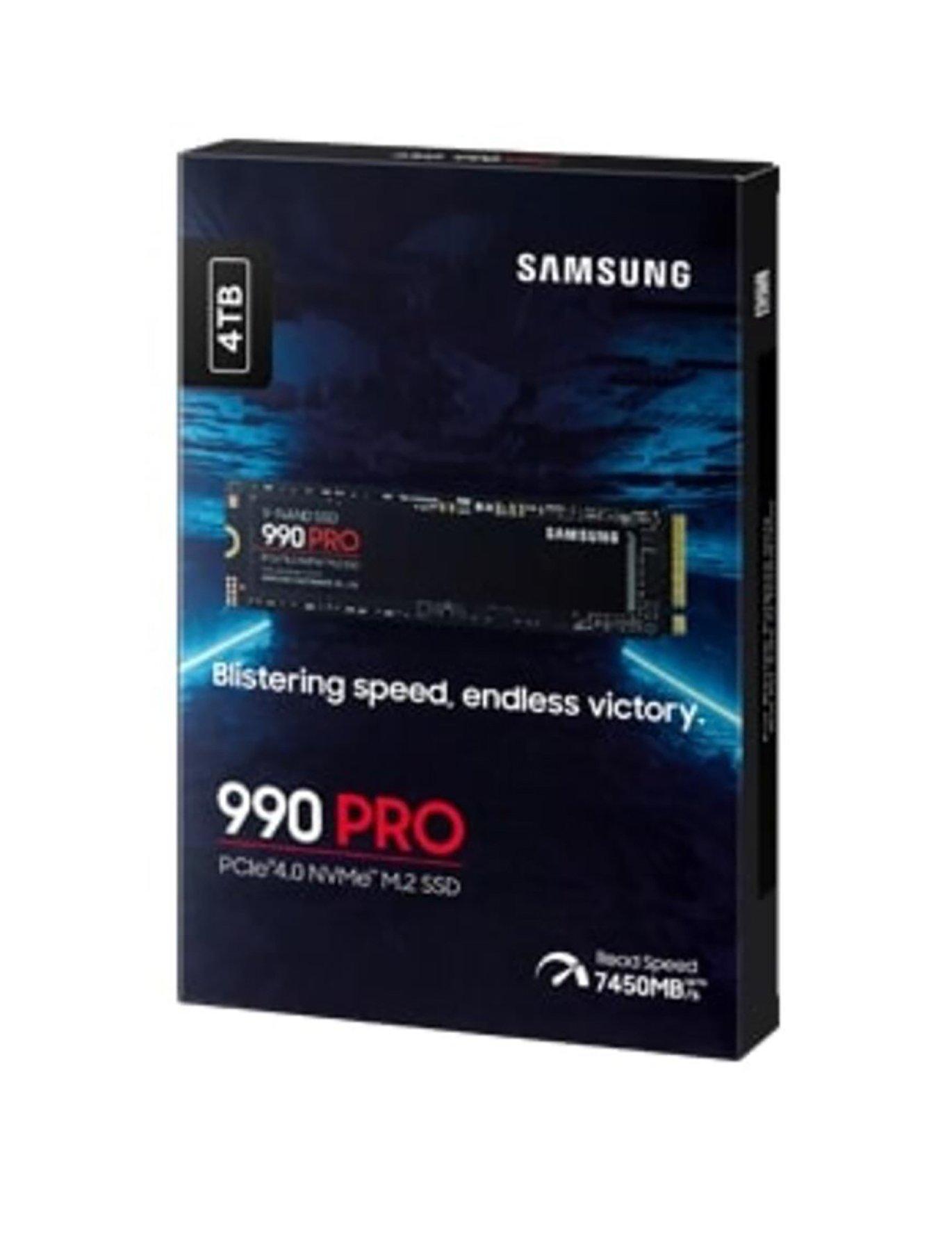 Samsung 990 Pro 4TB SSD PCIe Gen 4.0 x4, NVMe