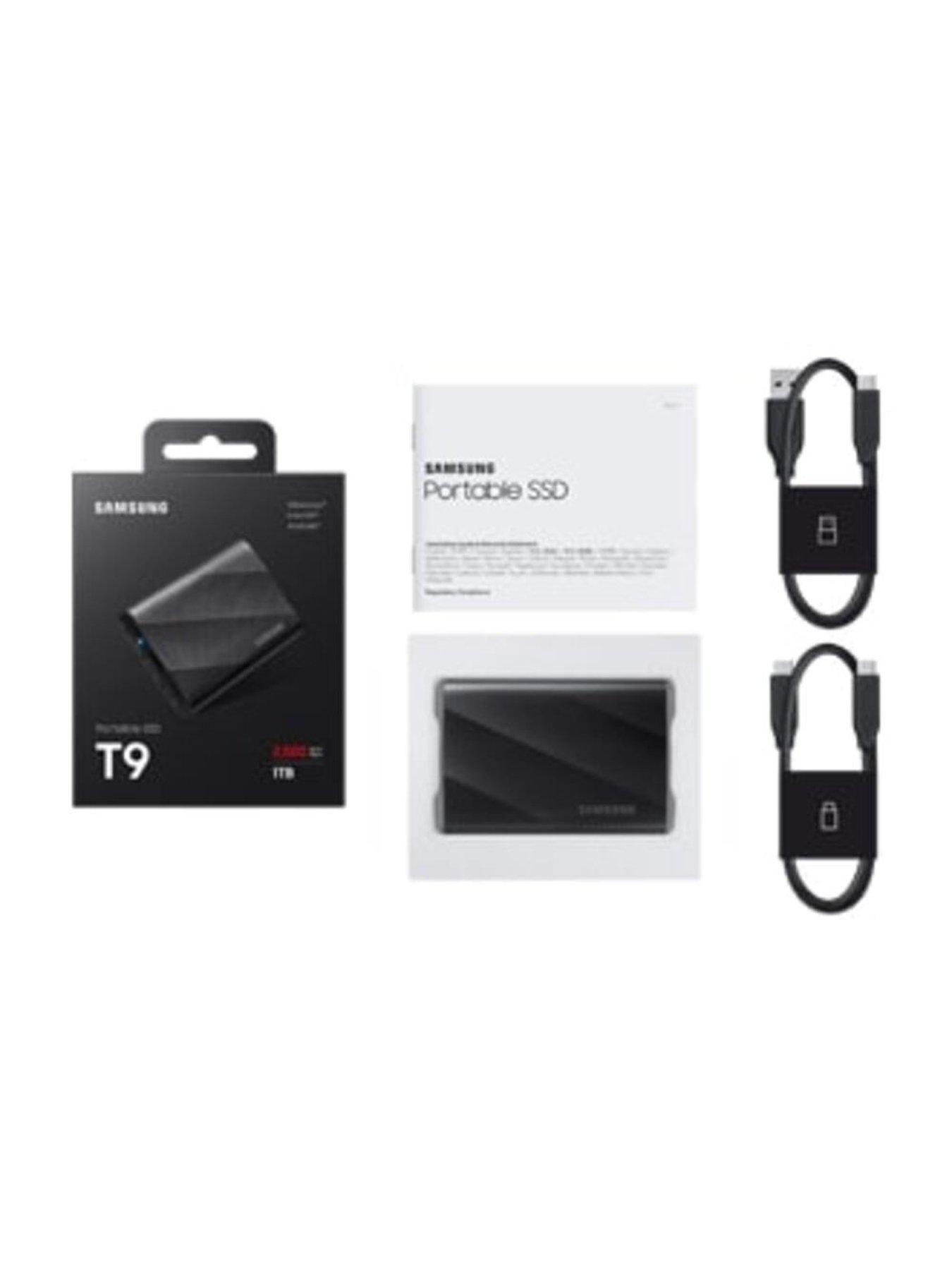 Samsung T9 1TB Portable SSD USB 3.2 Black | Littlewoods