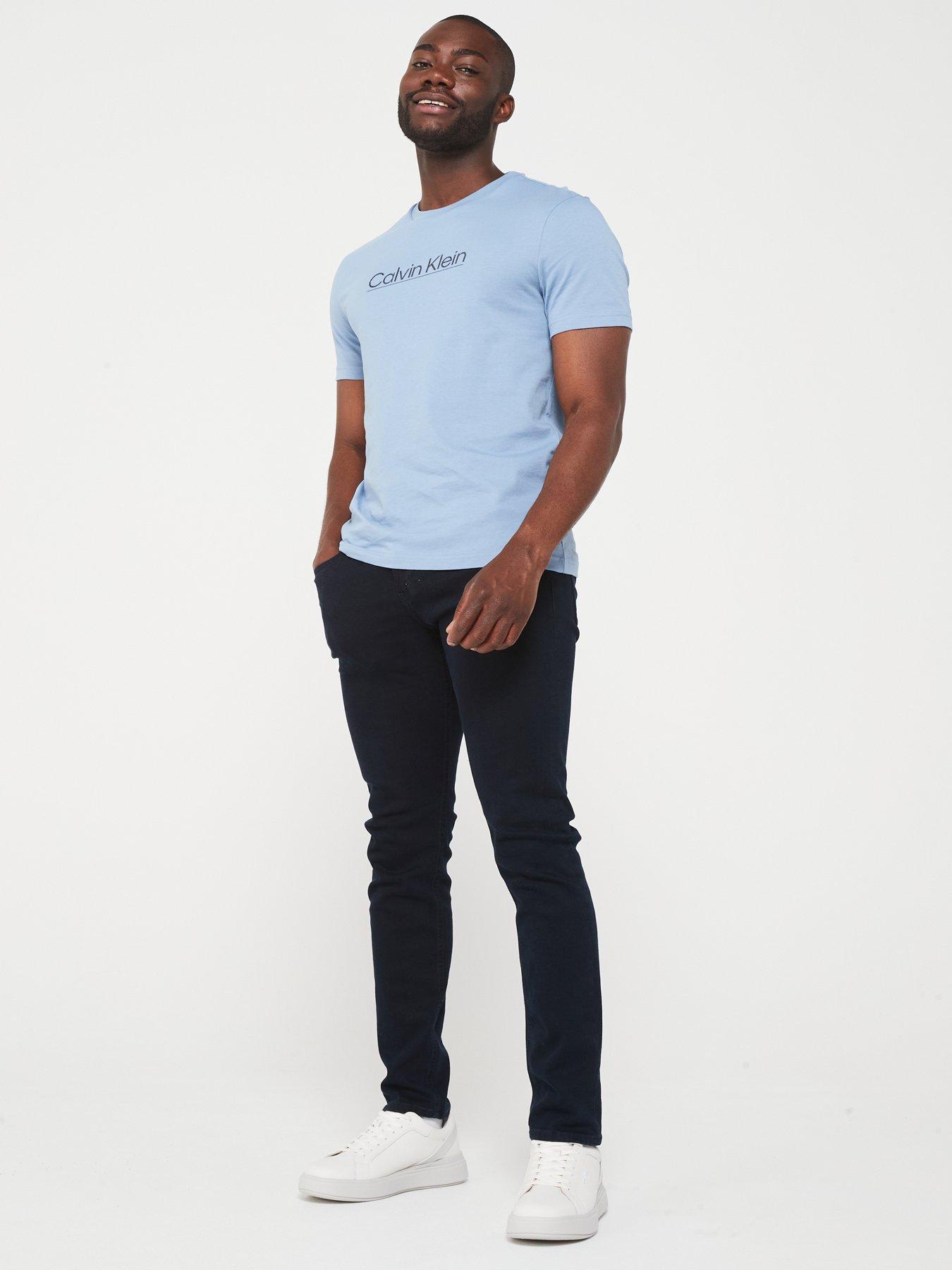 Calvin klein light blue t shirt sale