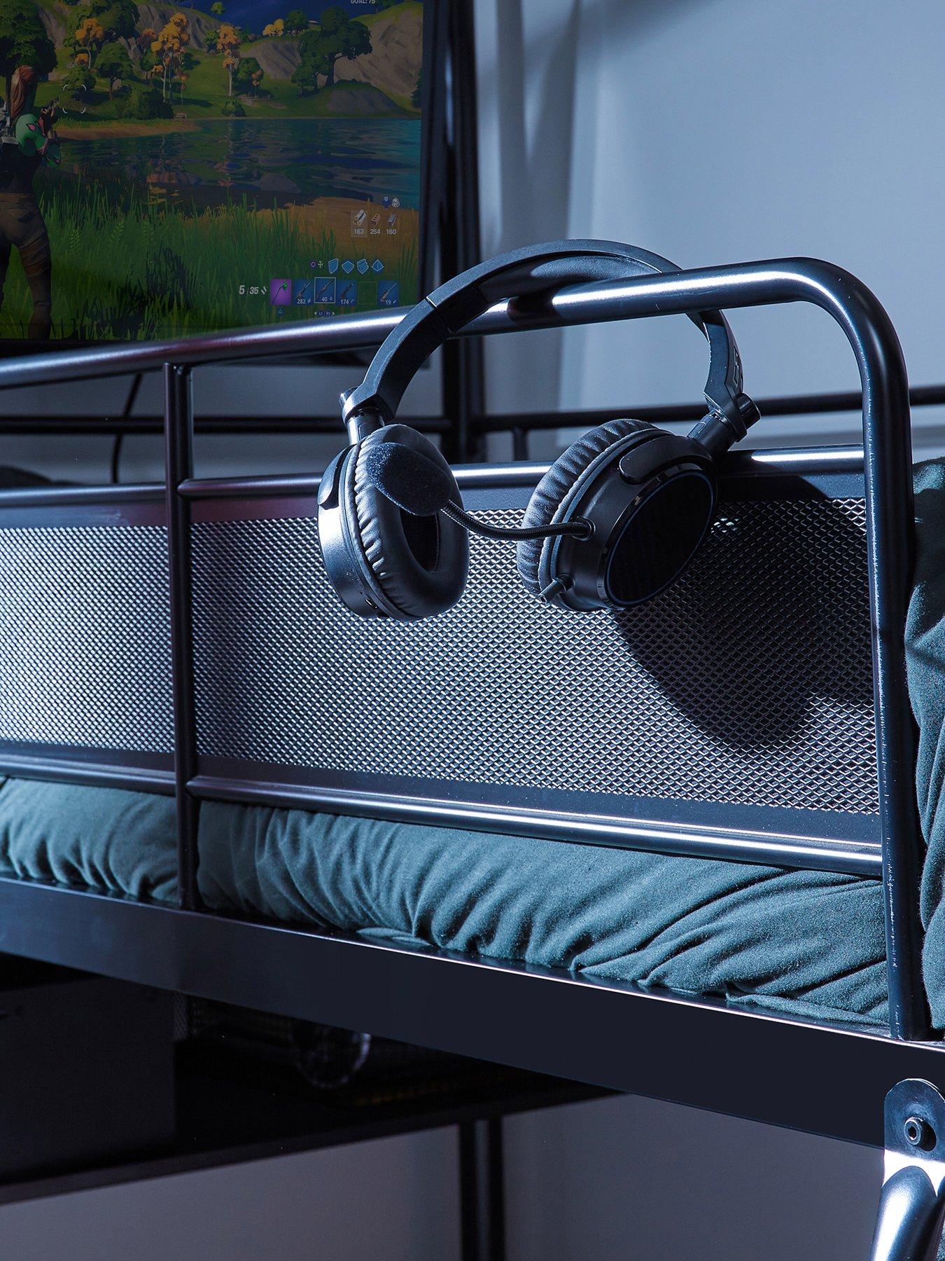  image of x-rocker-contra-mid-sleeper-reversible-gaming-bunk-bed