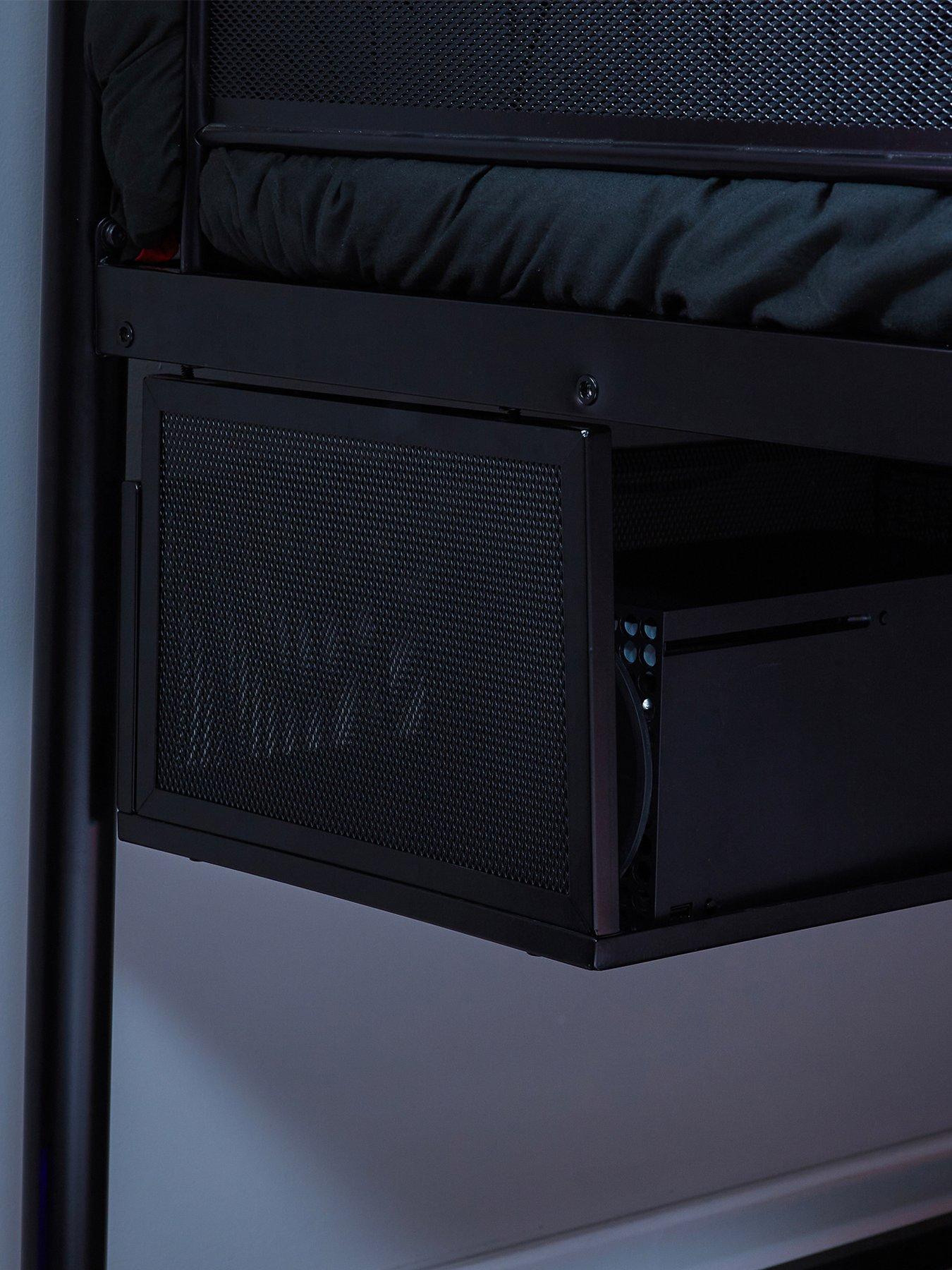  image of x-rocker-contra-mid-sleeper-reversible-gaming-bunk-bed