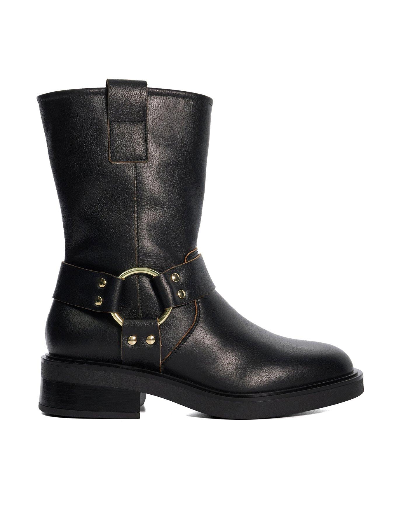 undefined Pally Biker Boots - Black