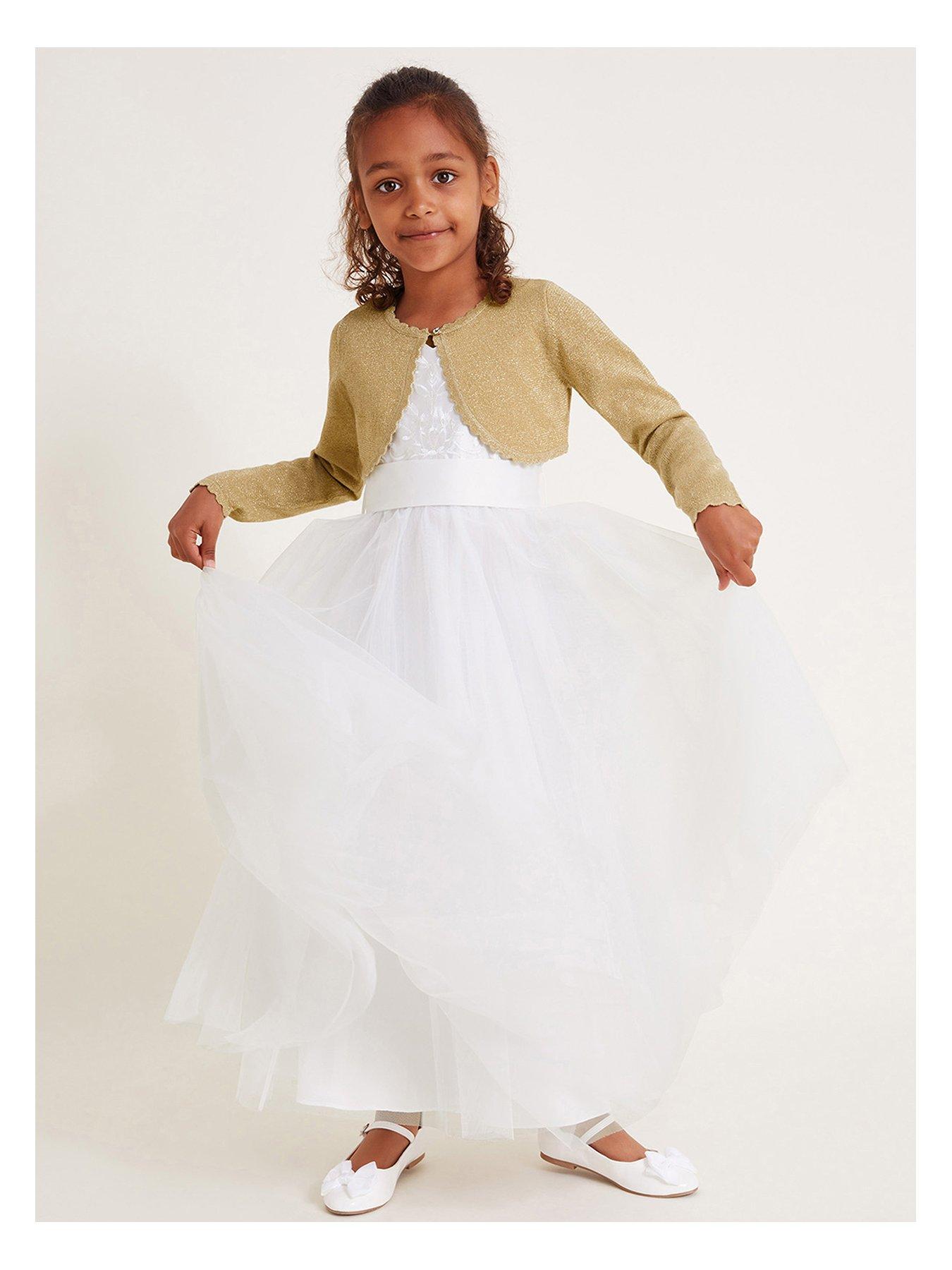 undefined Girls Niamh Cardigan - Gold
