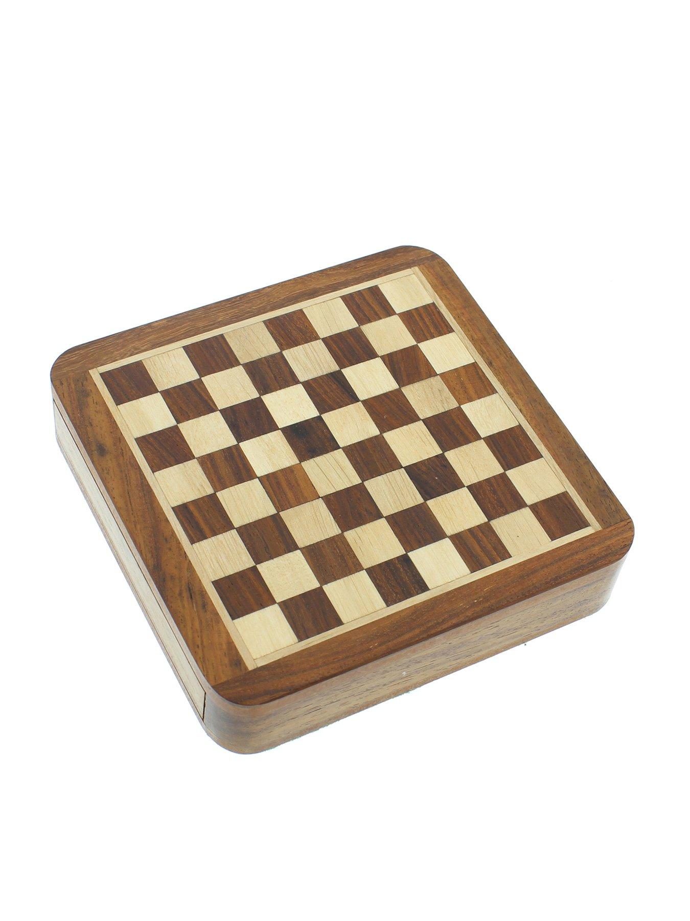  image of harvey-makin-magnetic-chess-board-with-drawer