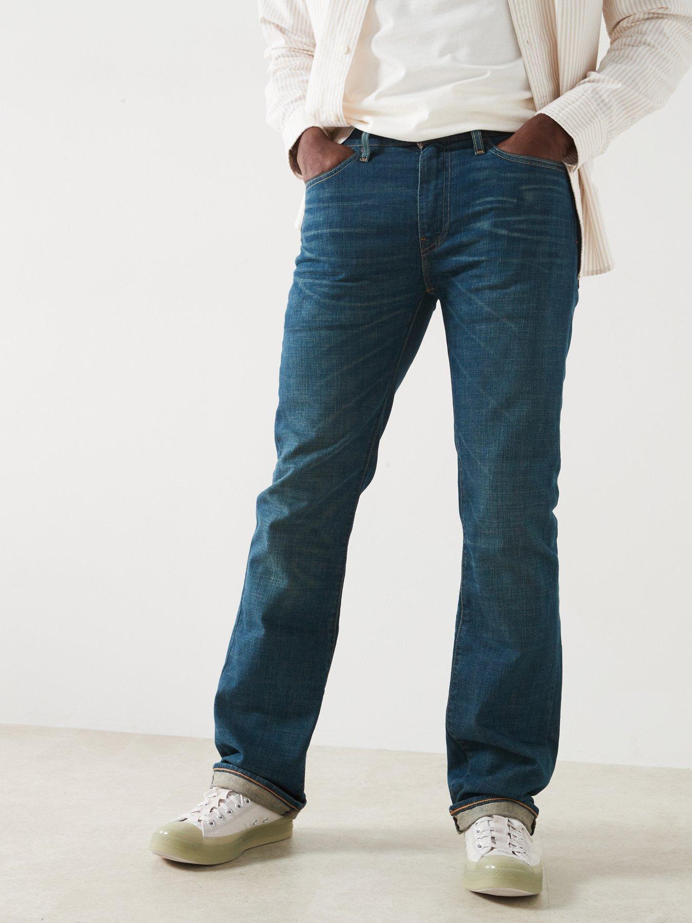 Levi s 527 Slim Boot Cut Fit Jeans Ph Green Cast Dark Blue