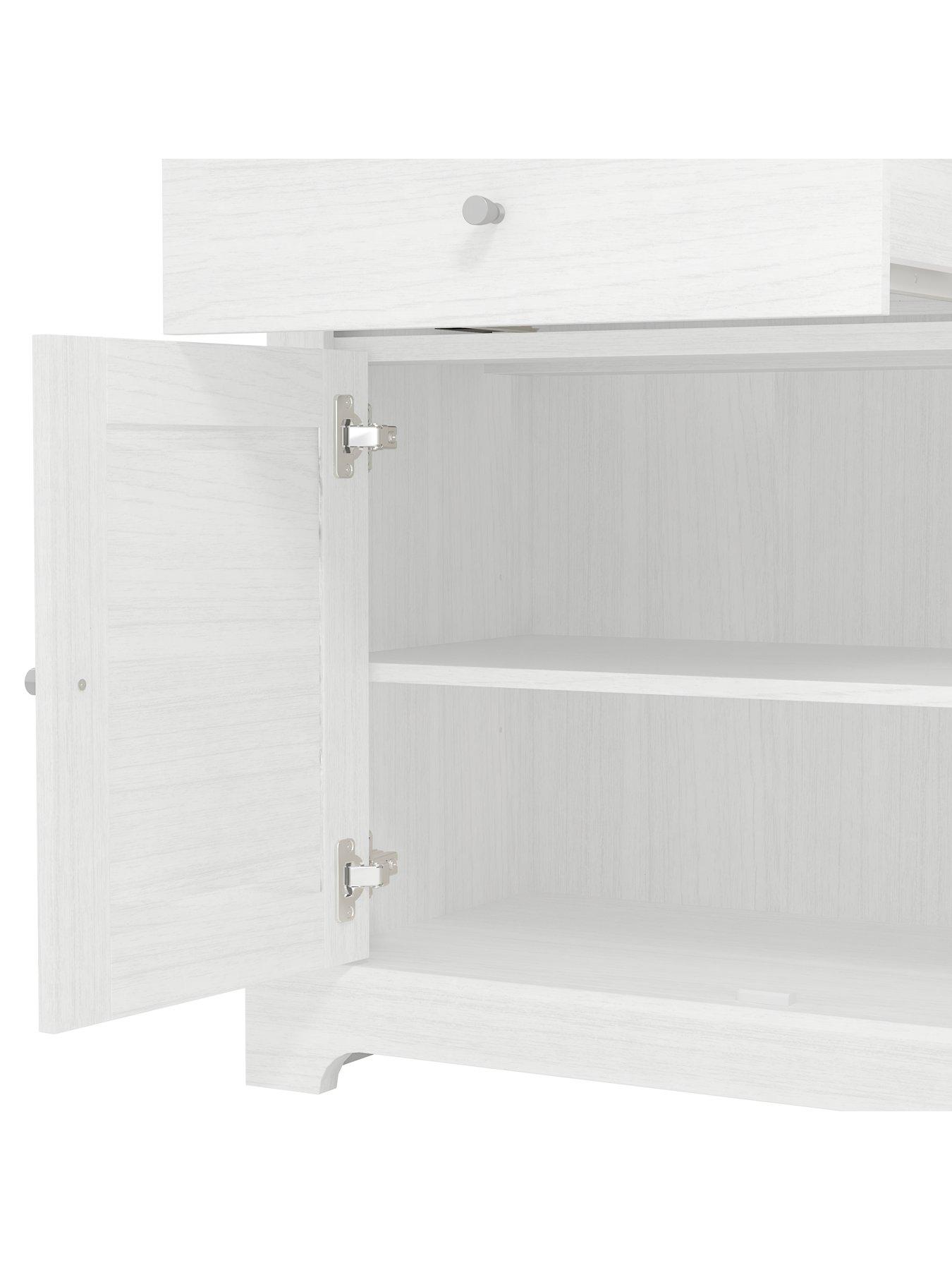 Image 5 of 6 of GFW Salcombe Large 3 Door, 2 Drawer Sideboard - White