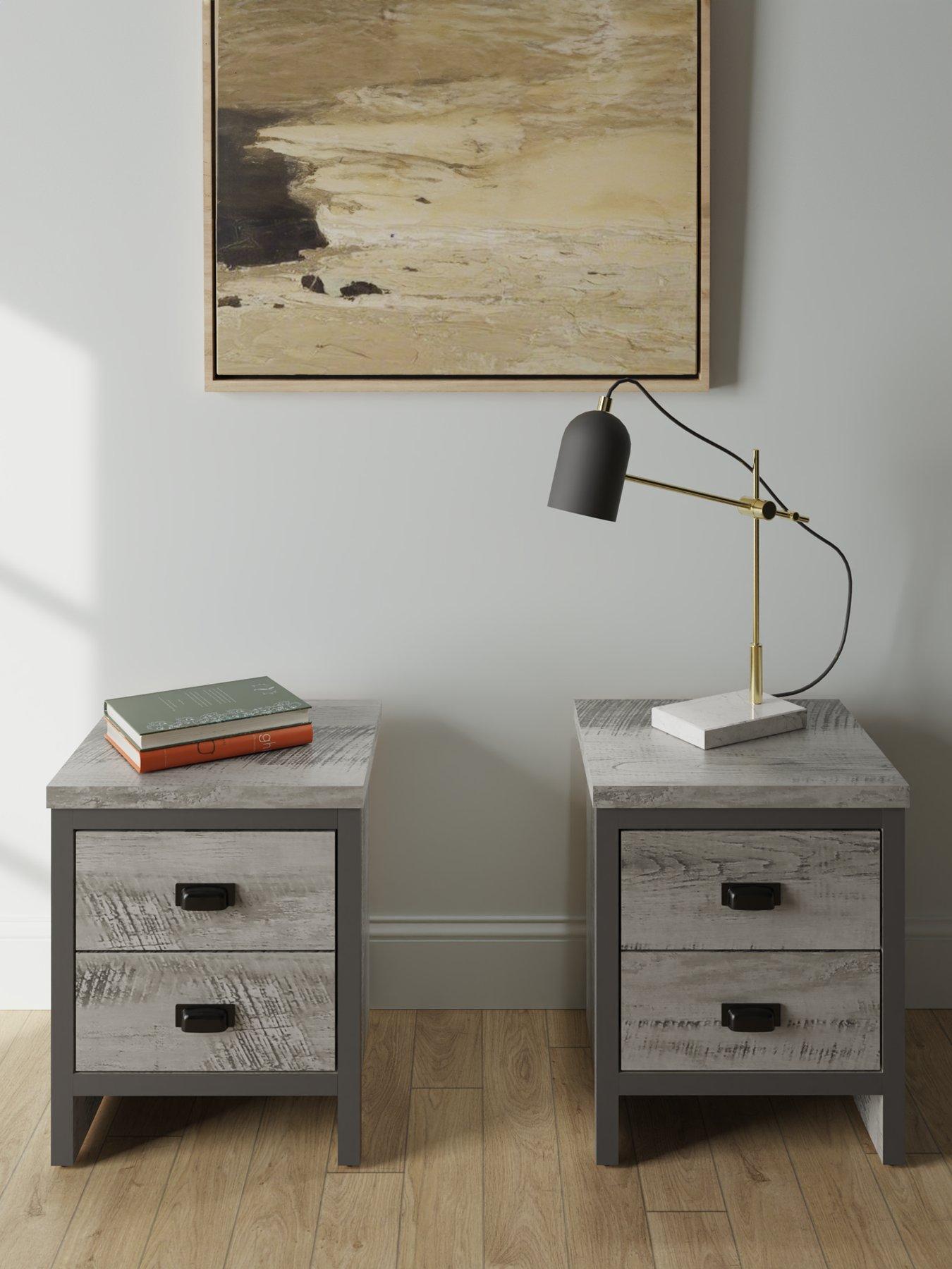  image of gfw-boston-2-drawer-bedside-chest-pack-of-2