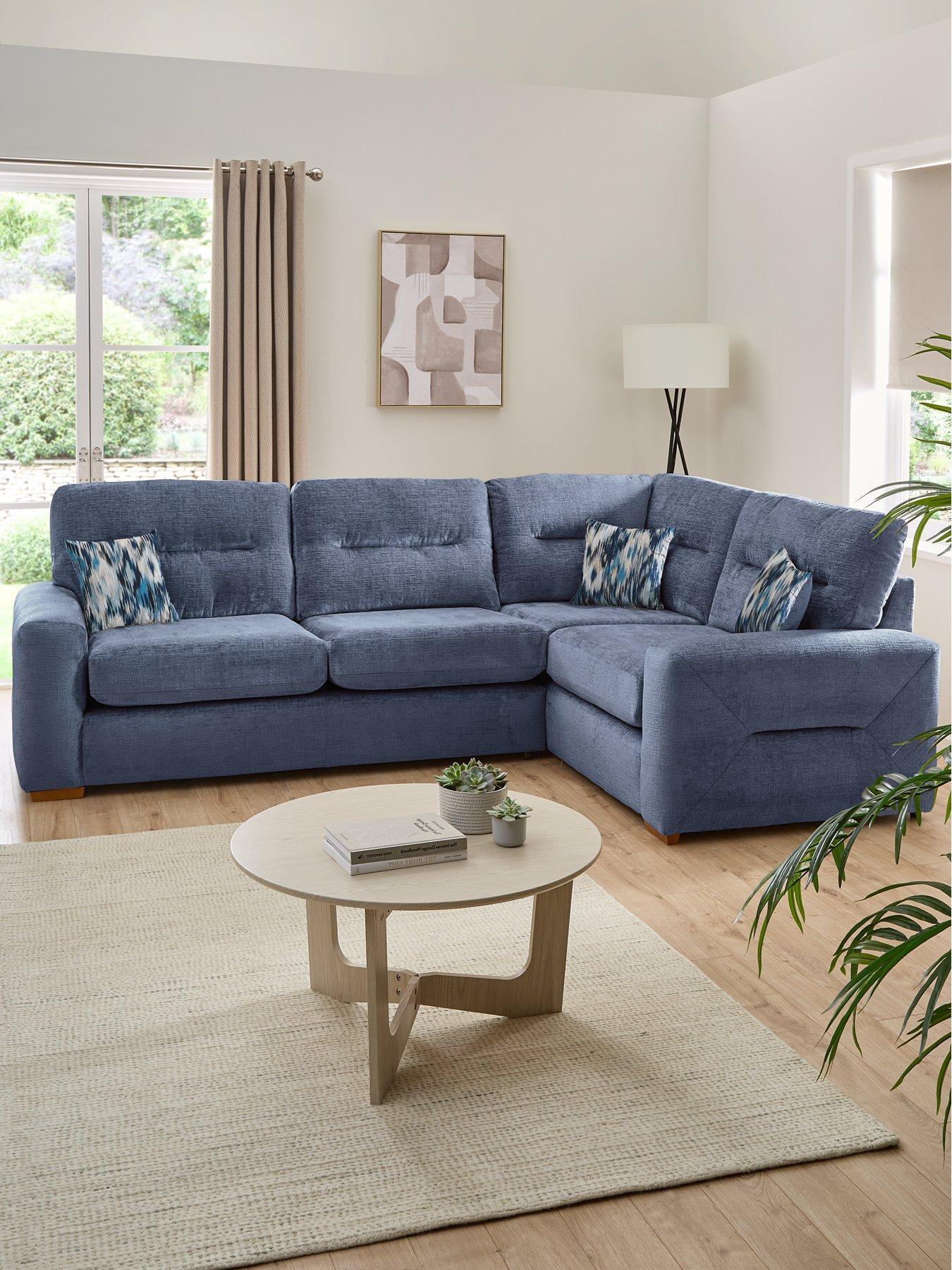 The Very Collection Melrose Right Hand Fabric Double Arm Corner Group Sofa - Made in the UK