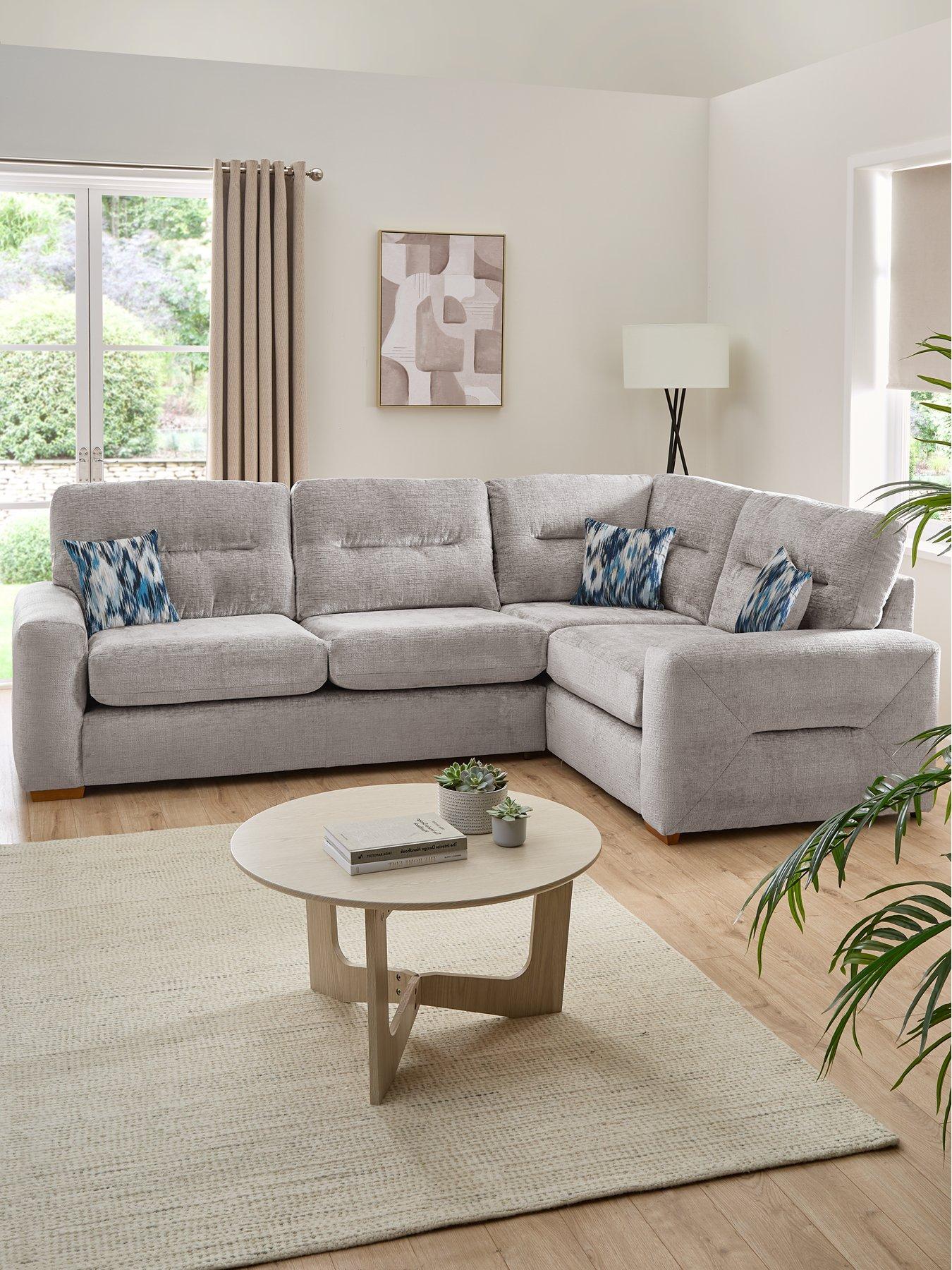 undefined Melrose Right Hand Fabric Corner Chaise Sofa - Made in the UK