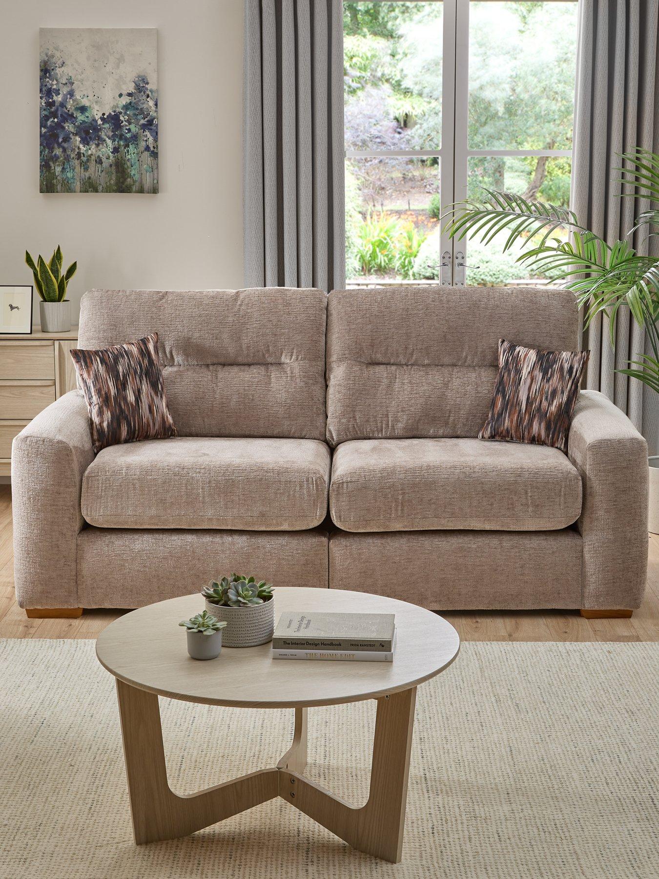 undefined Melrose Fabric 3 Seater Sofa - Made in the UK