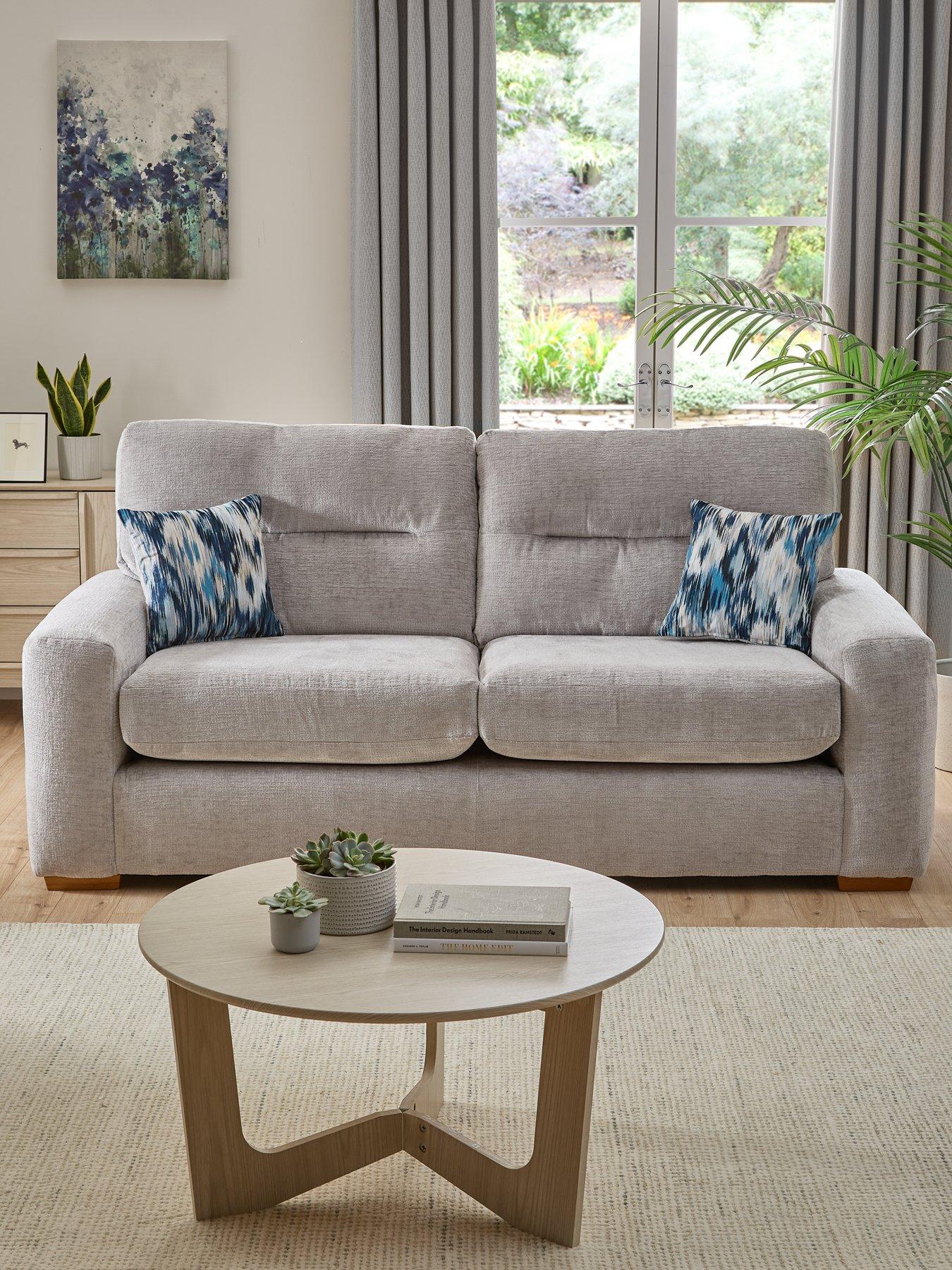 undefined Melrose Fabric 3 Seater Sofa - Made in the UK