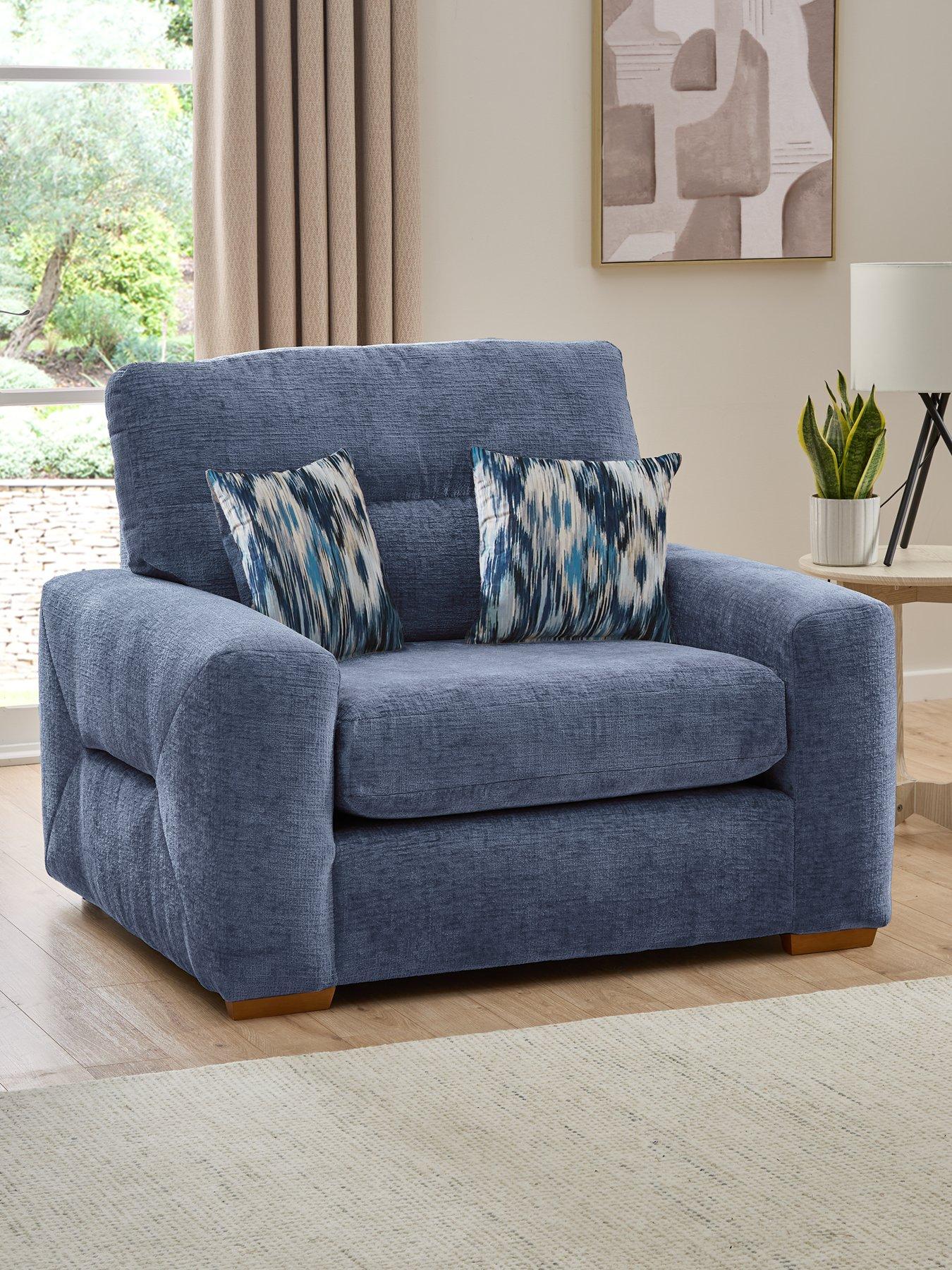 undefined Melrose Fabric Snuggle Chair - Made in the UK