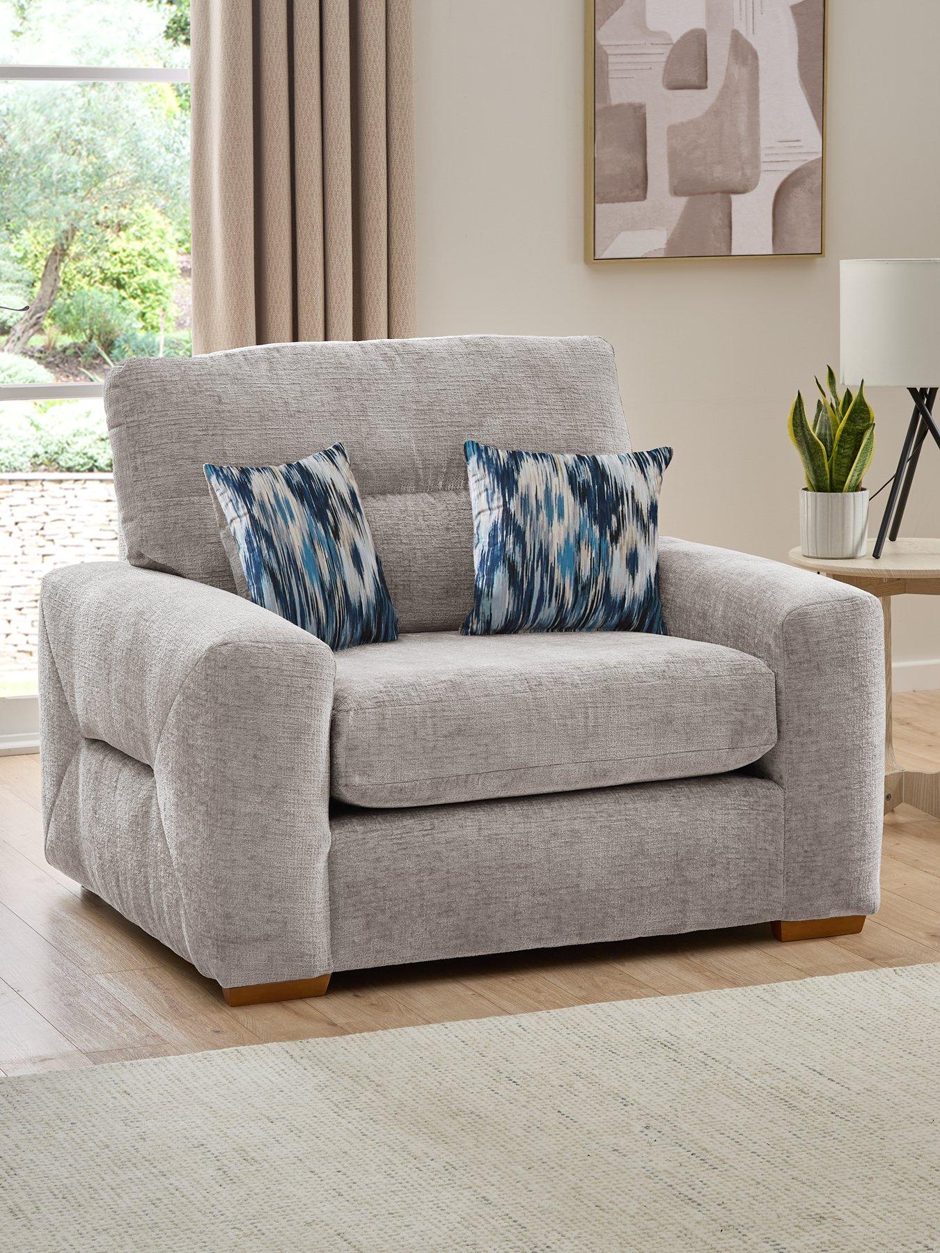 undefined Melrose Fabric Snuggle Chair - Made in the UK