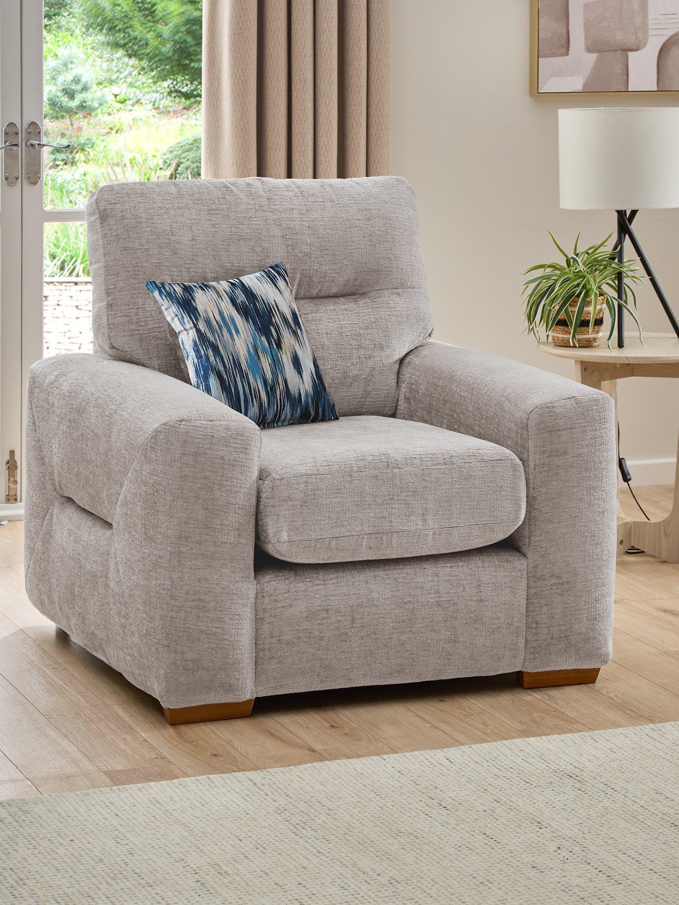 undefined Melrose Fabric Armchair - Made in the UK