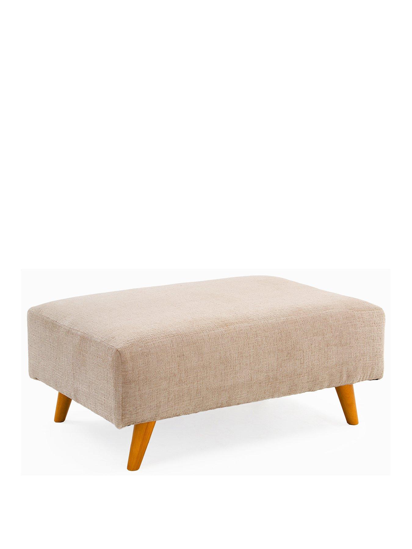 Image 3 of 5 of Very Home Melrose Fabric Footstool&nbsp;- Made in the UK