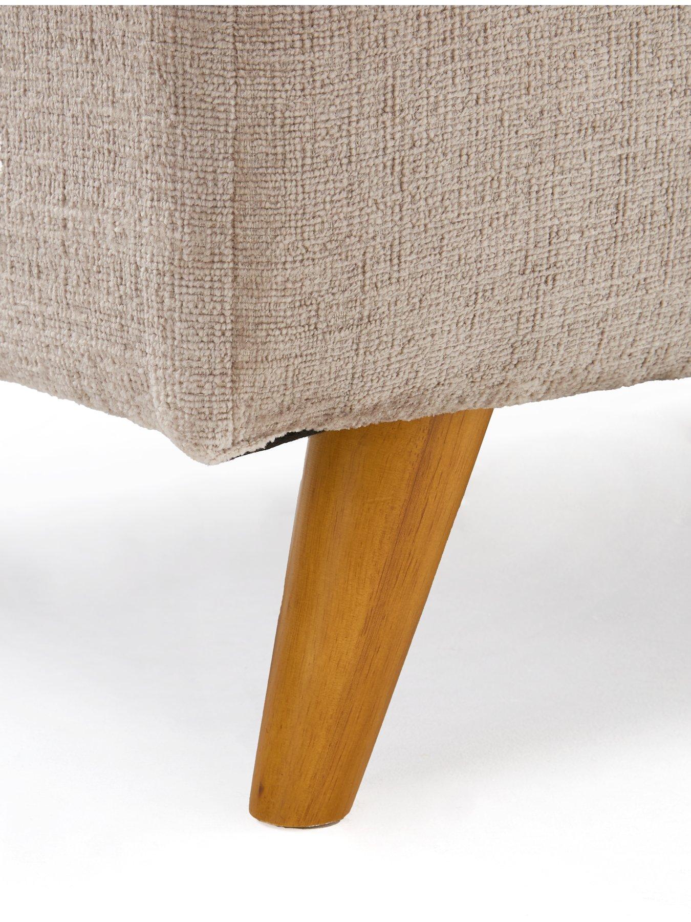 Image 4 of 5 of Very Home Melrose Fabric Footstool&nbsp;- Made in the UK