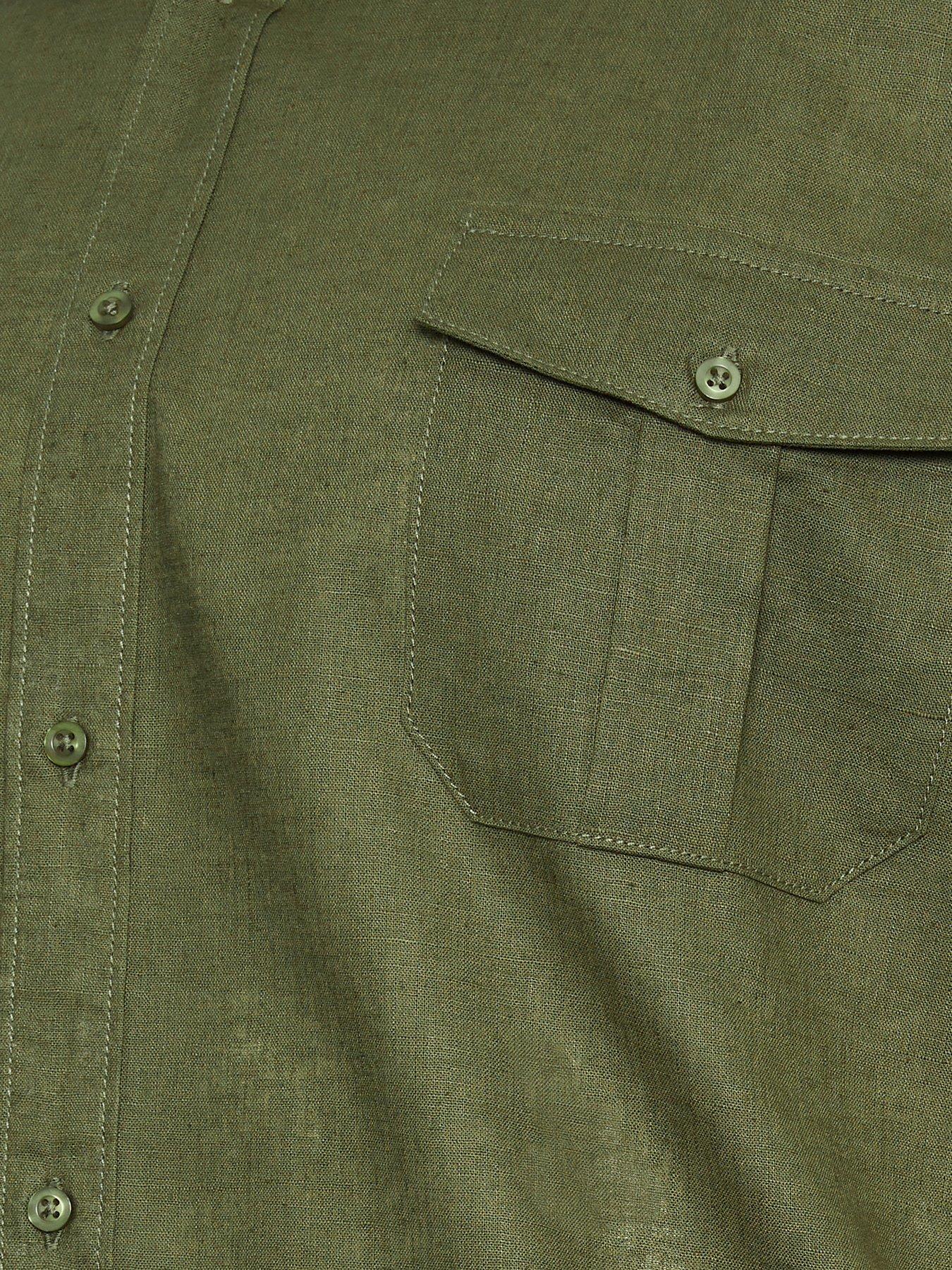 Image 3 of 3 of BadRhino Bad Rhino Premium Short Sleeve Military Linen Shirt