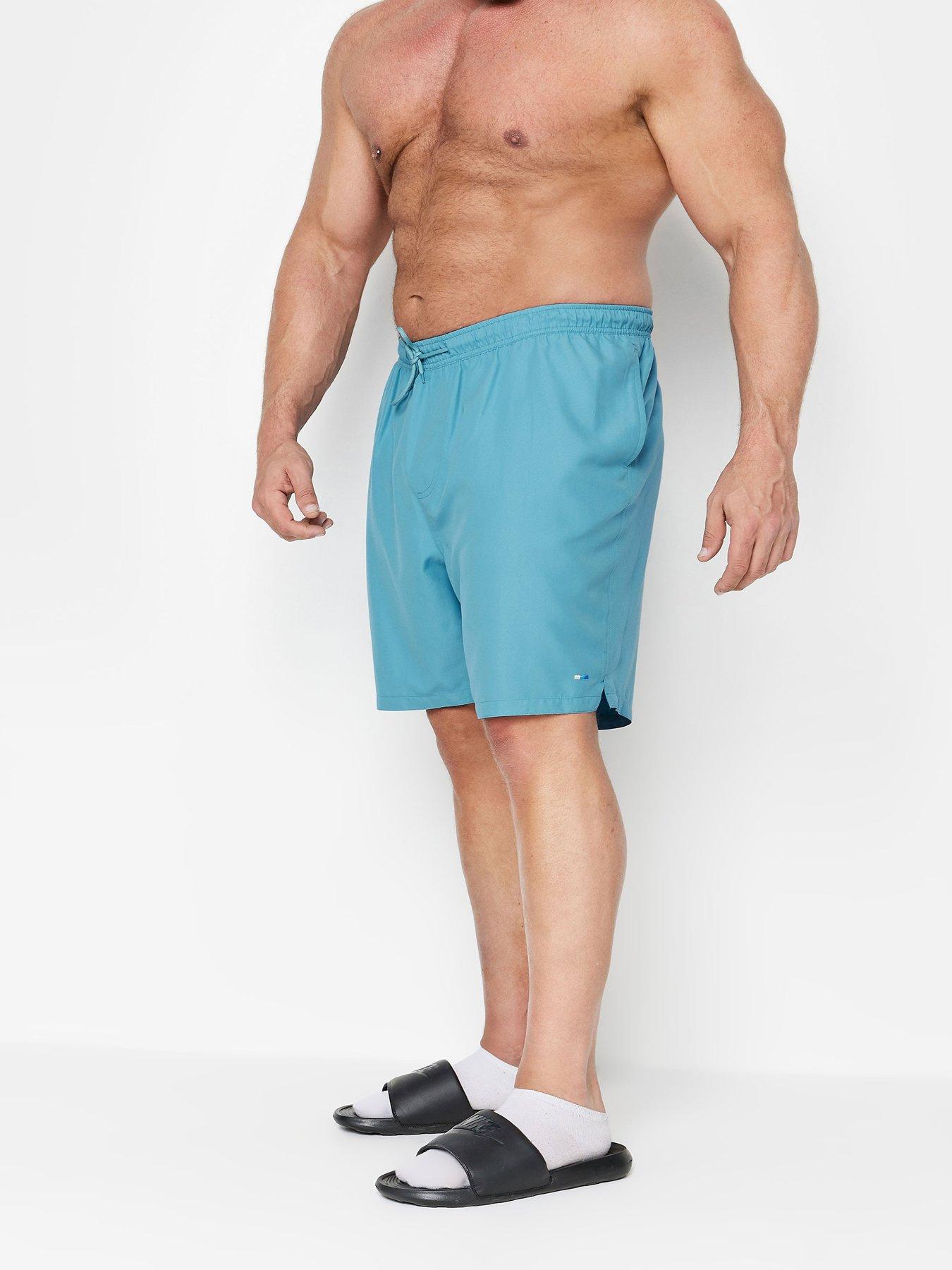  image of badrhino-bad-rhino-plain-swimshort-blue