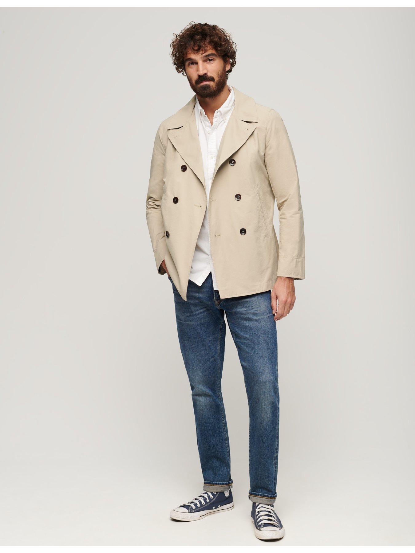 Superdry Merchant Twill Peacoat Light Brown littlewoods
