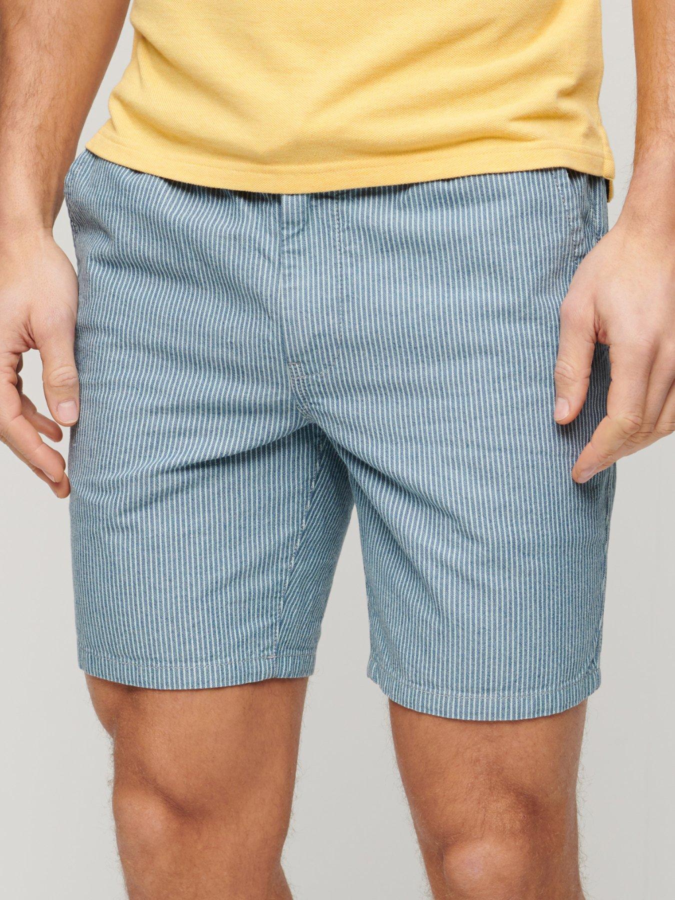  image of superdry-stripe-bermuda-shorts-blue