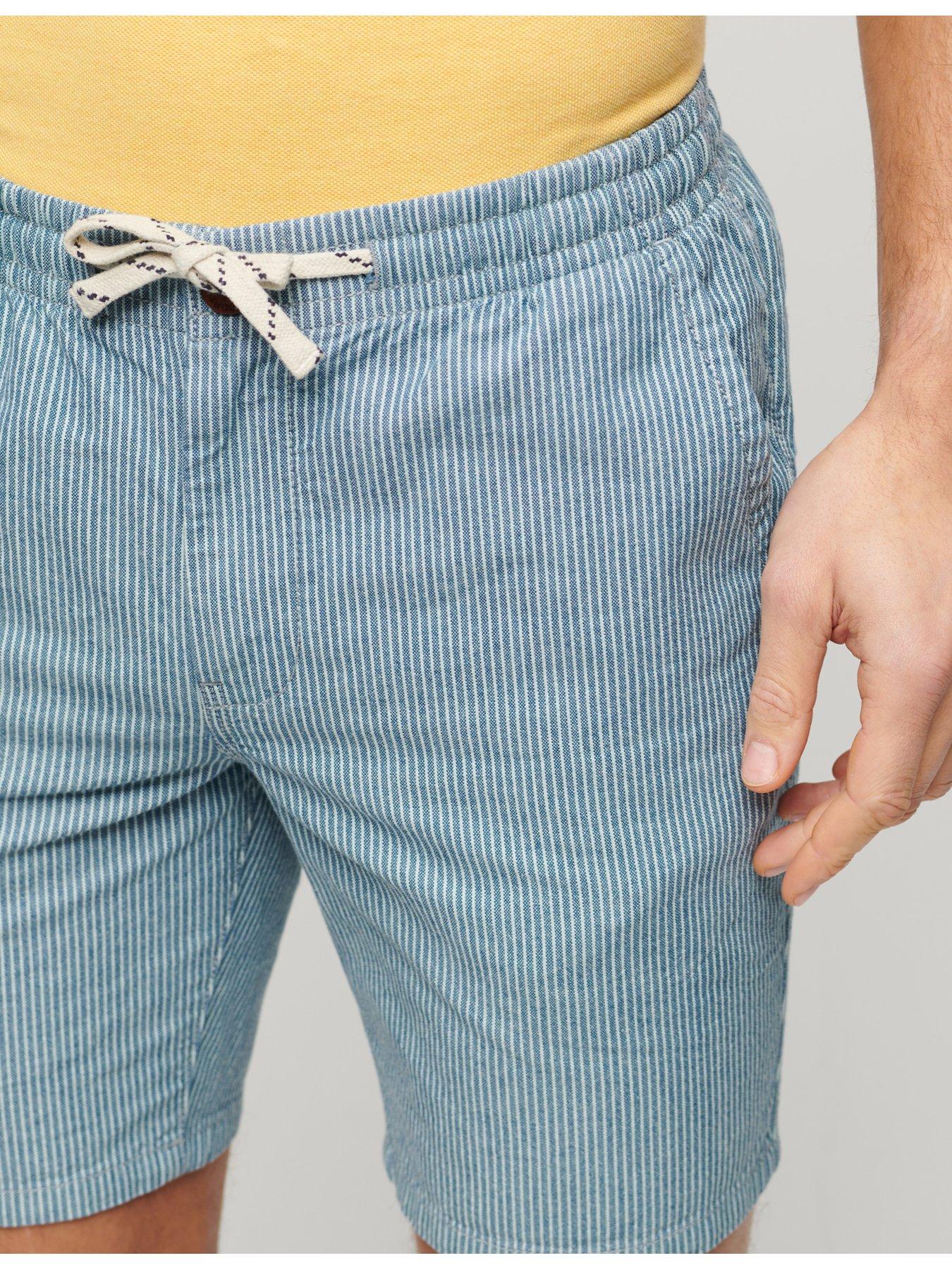  image of superdry-stripe-bermuda-shorts-blue