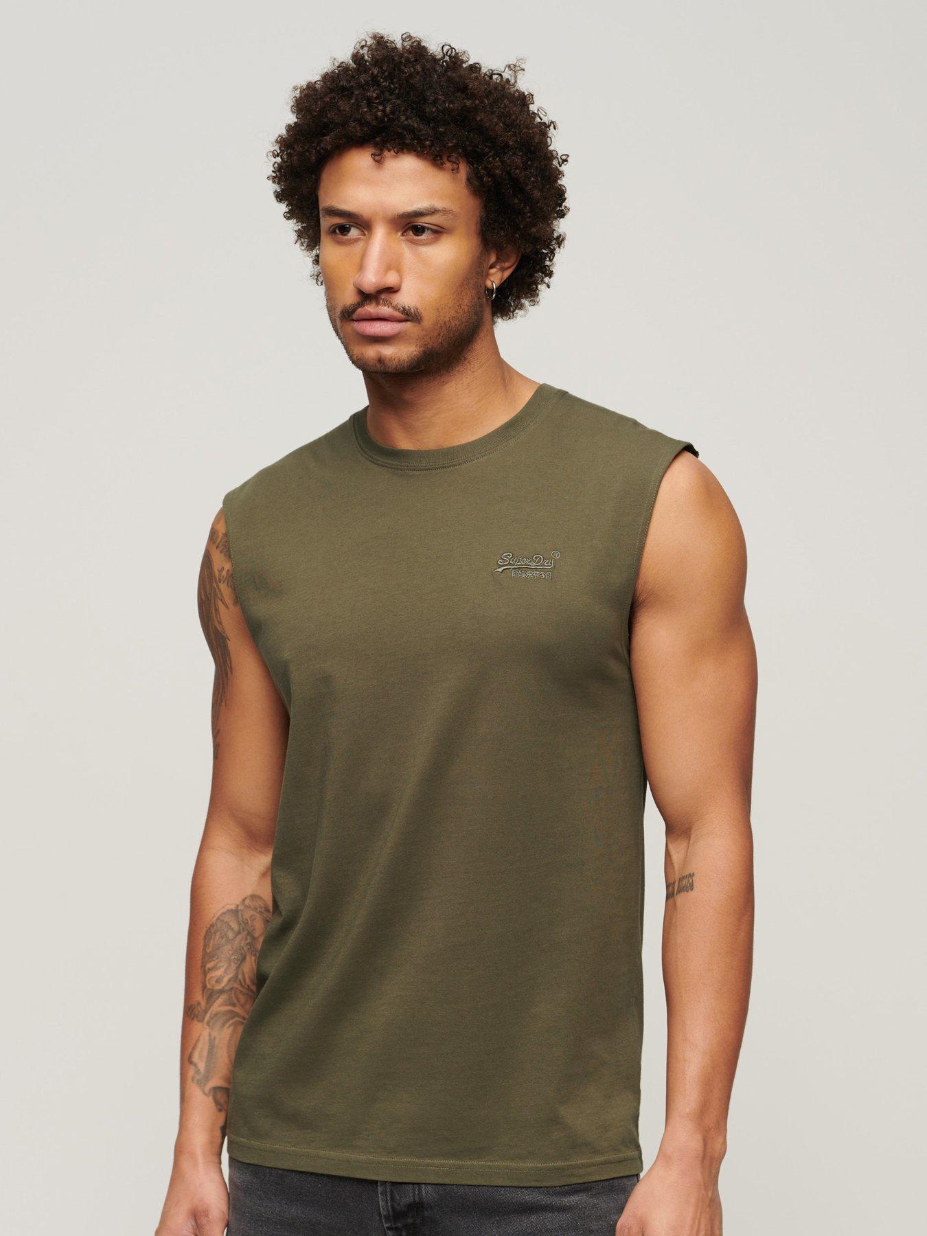 Dark green vest top sales