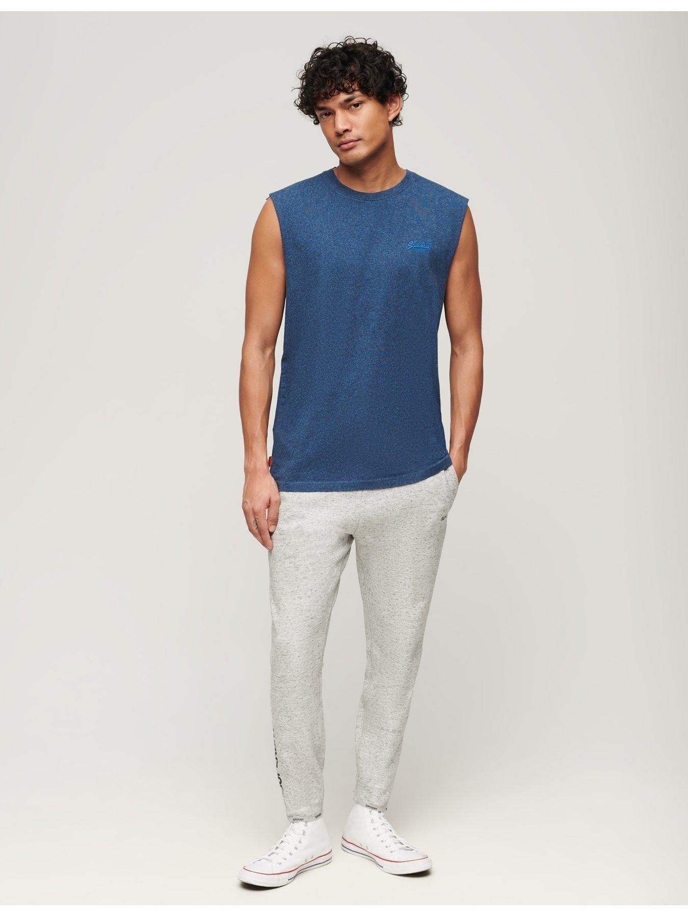  image of superdry-essential-logo-vest-blue