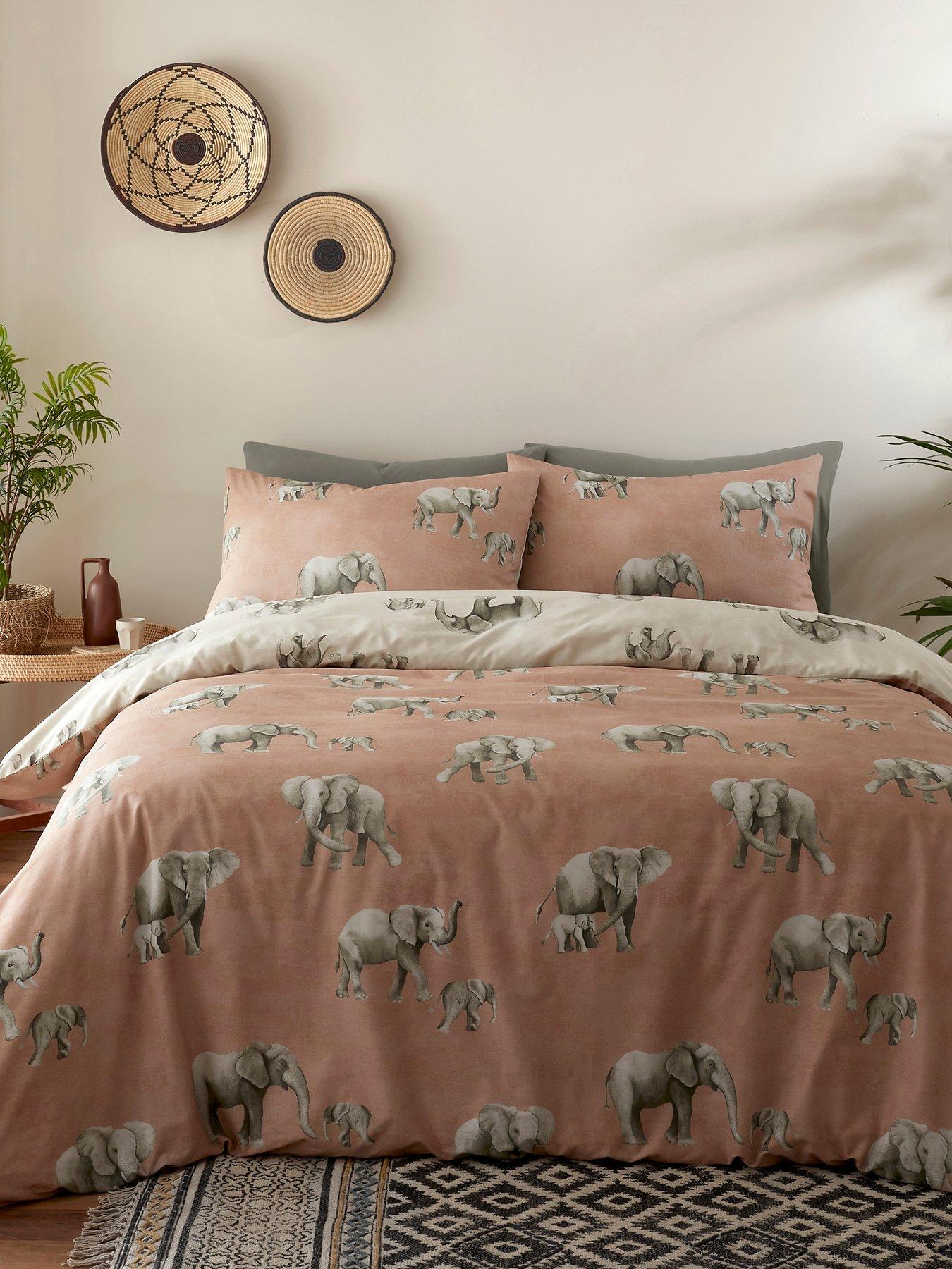 undefined Ella the Elephant Duvet Cover Set - Natural