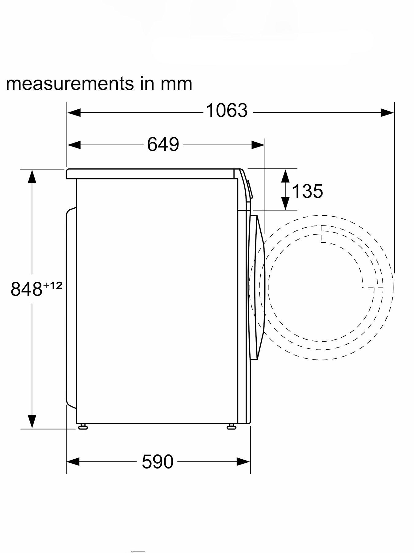  image of bosch-series-4-wna134u8gb-8kg-washnbsp5kg-dry-1400rpm-spinnbspwasher-dryer-large-led-display-speedperfect-eco-silence-drive-wash-and-dry-60-mins-iron-assist-reload-white