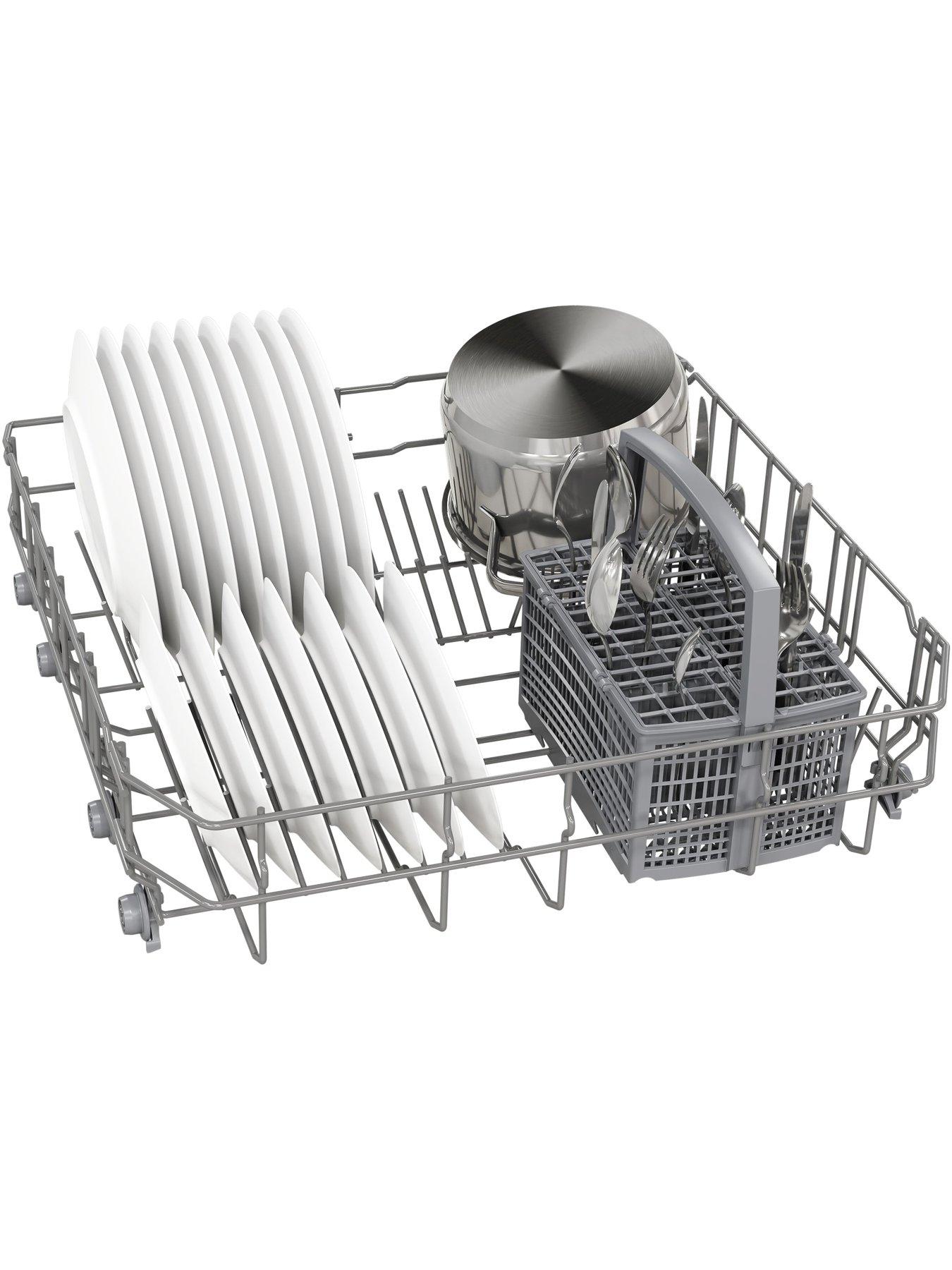  image of bosch-series-2-sms26ai08g-fullsizenbsp12-place-setting-freestanding-dishwasher-5-programmes-vario-baskets-2-options-46db-95l-silver-inox