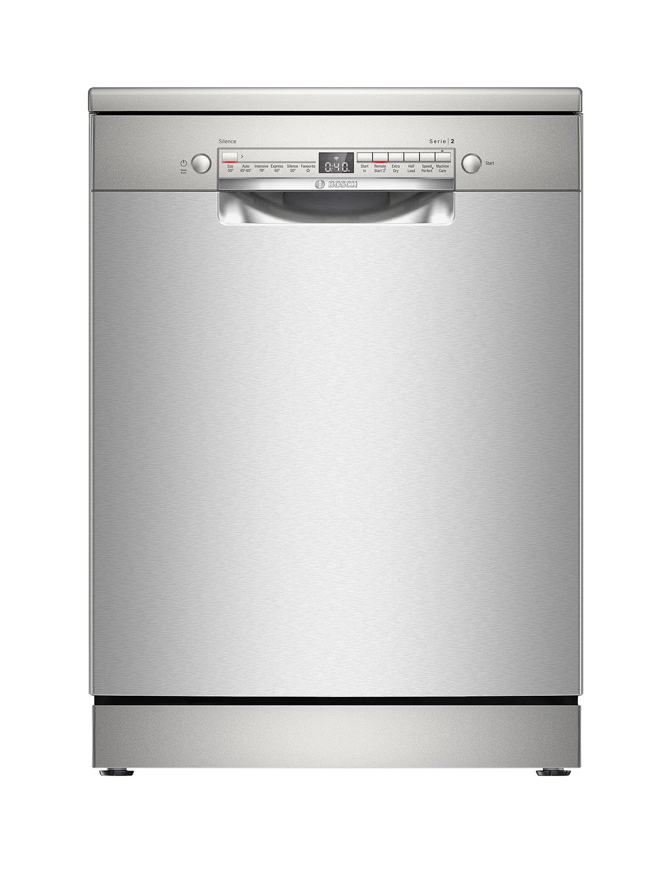 Bosch Series 2 SMS2HVI67G Full Size, 14-Place Setting Dishwasher with Extra Dry - Silver - D Rated