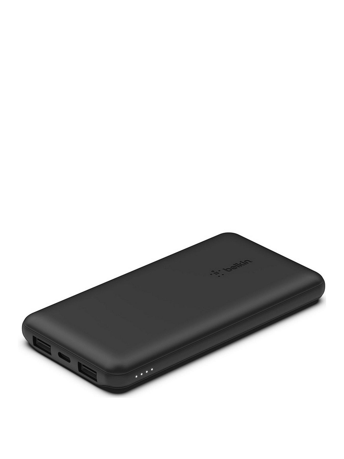  image of belkin-10000mah-powerbank-twin-pack-3-port-15w-output-fast-charging-black