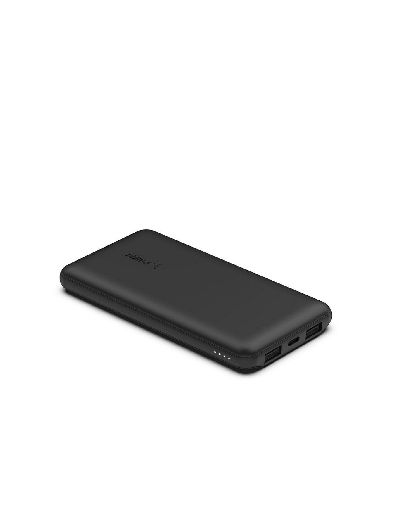  image of belkin-10000mah-powerbank-twin-pack-3-port-15w-output-fast-charging-black