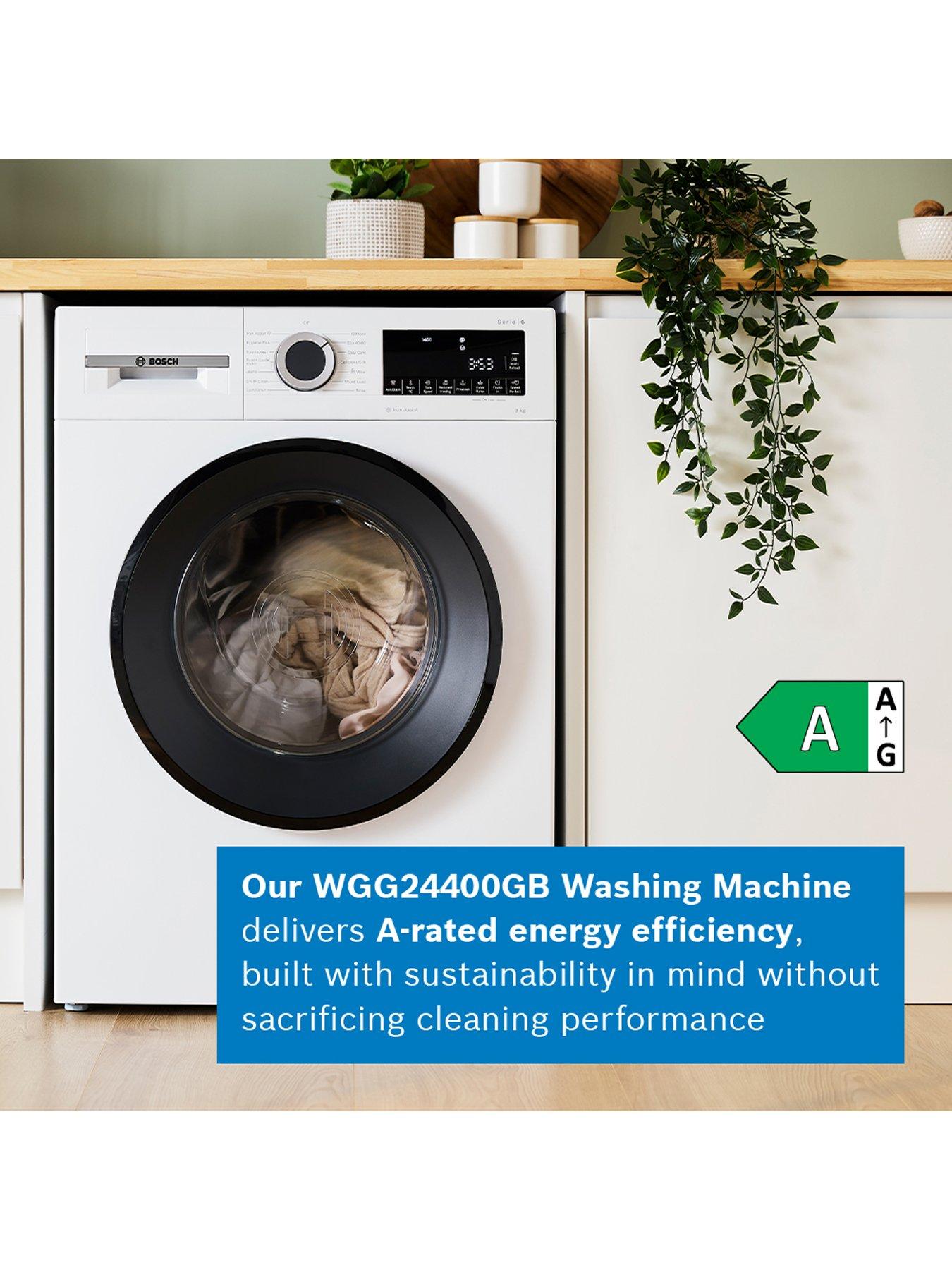  image of bosch-series-6-wgg24400gb-9kg-load-1400rpm-spin-antistain-washing-machine-white-a-rated