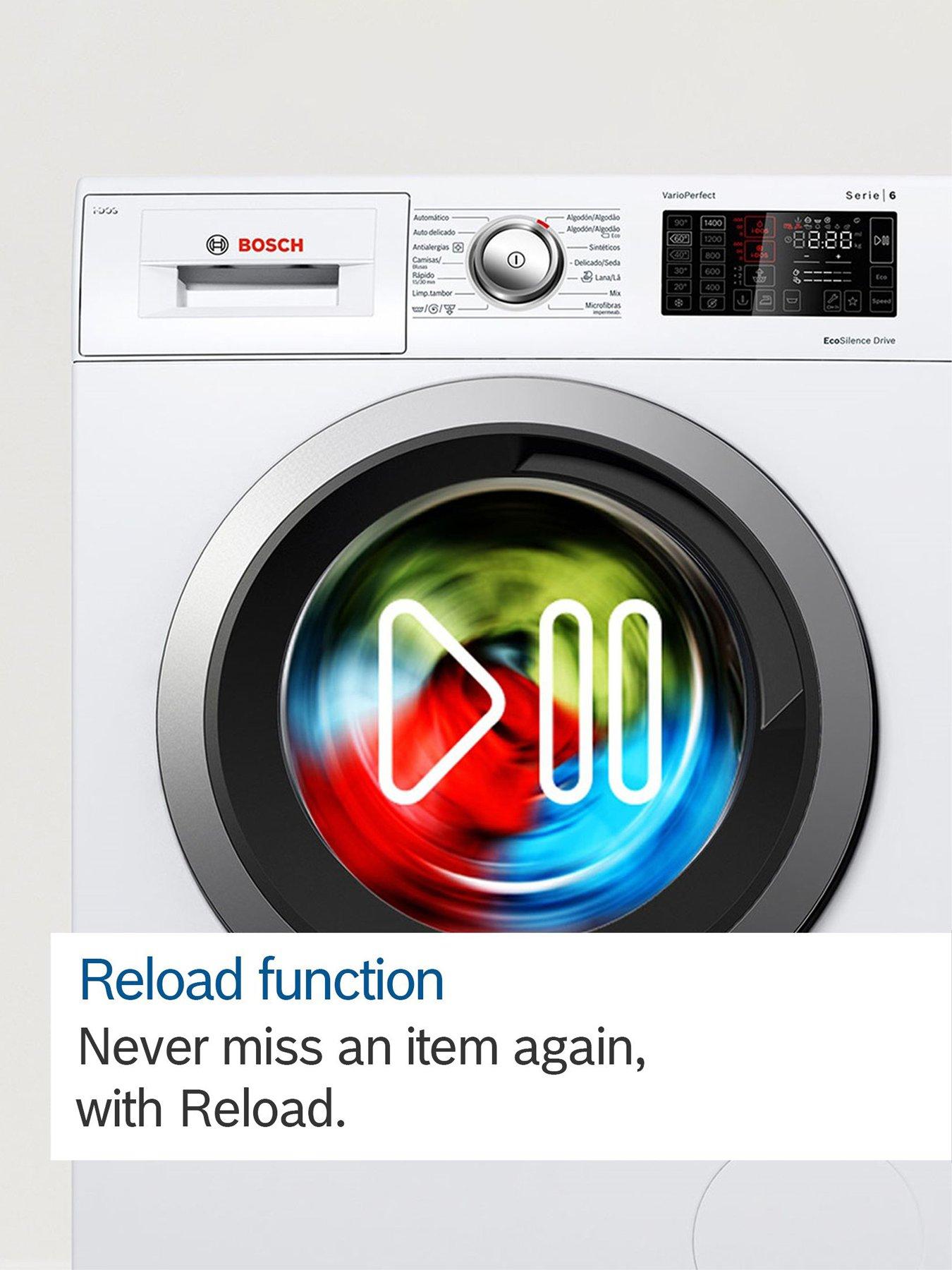  image of bosch-series-6-wgg254z0gb-10kg-load-1400rpm-spinnbspfreestanding-washing-machine--iron-assist-anti-stain-active-water-plus-eco-silence-drive-white