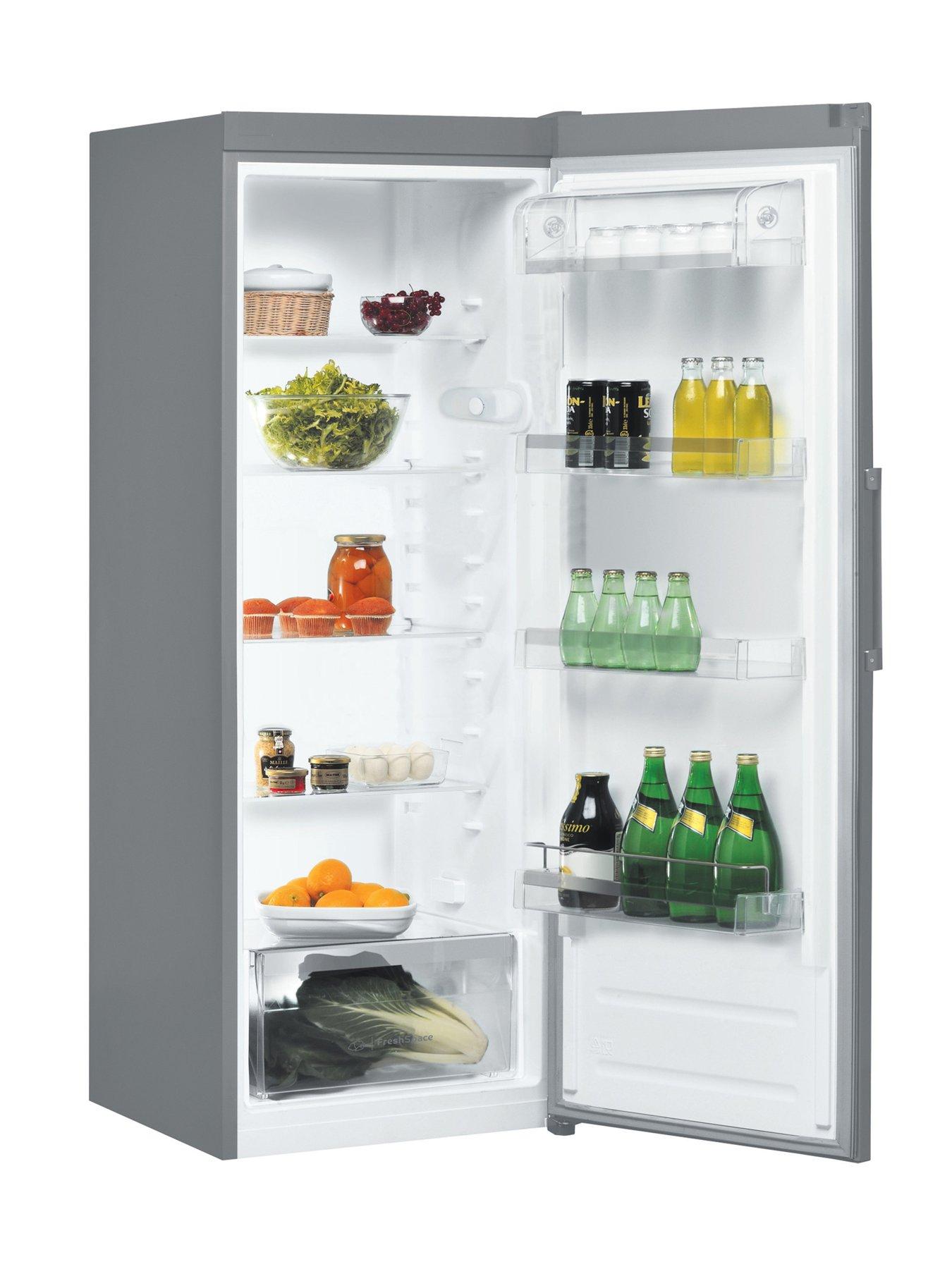 stillFront image of indesit-low-frost-si62s-fridge-silver