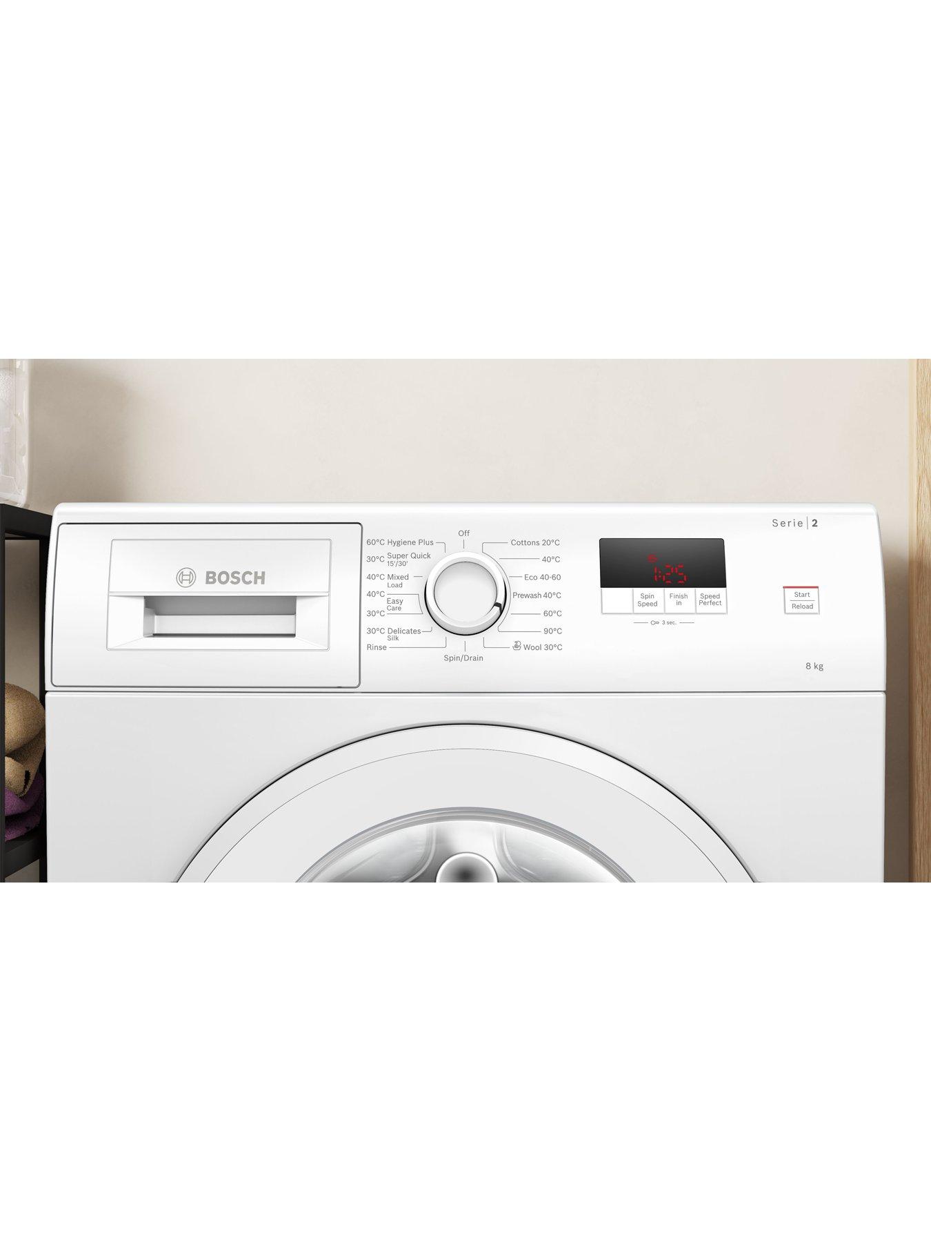  image of bosch-series-2-wge03408gb-8kg-load-1400-rpm-spinnbspfreestanding-washing-machine-speedperfect-eco-silence-drive-small-led-display-white