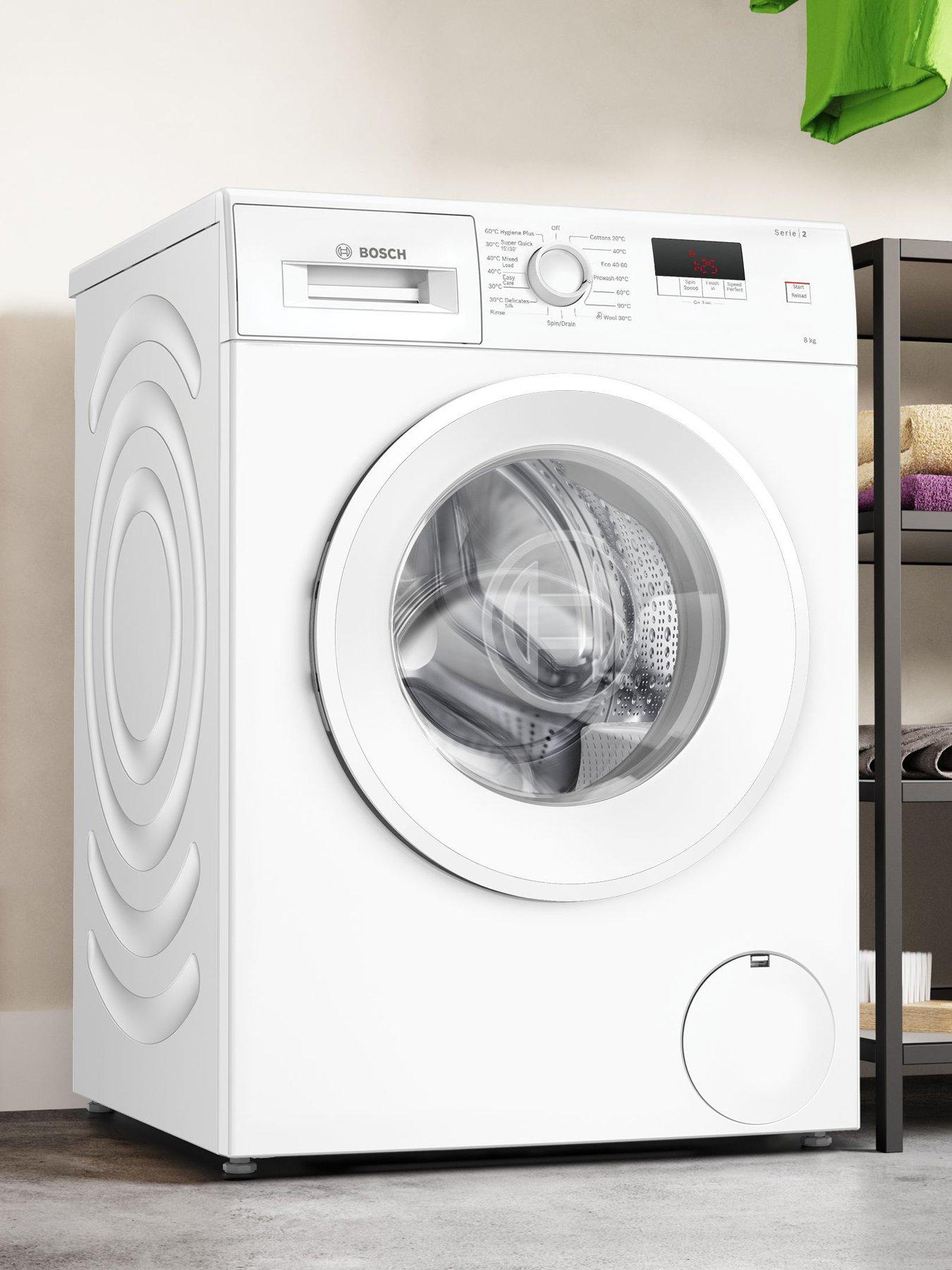  image of bosch-series-2-wge03408gb-8kg-load-1400-rpm-spinnbspfreestanding-washing-machine-speedperfect-eco-silence-drive-small-led-display-white
