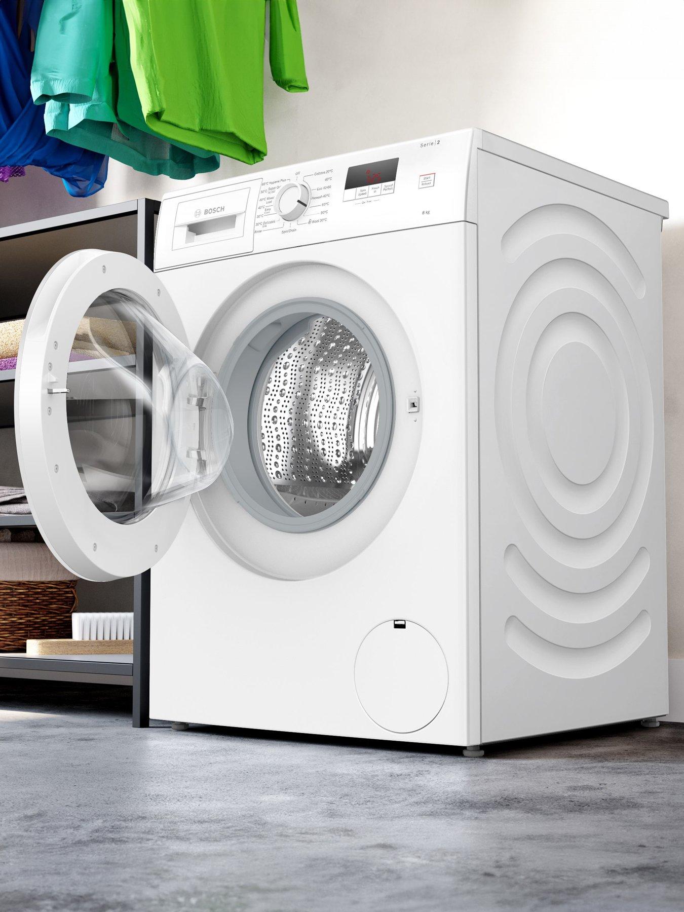  image of bosch-series-2-wge03408gb-8kg-load-1400-rpm-spinnbspfreestanding-washing-machine-speedperfect-eco-silence-drive-small-led-display-white