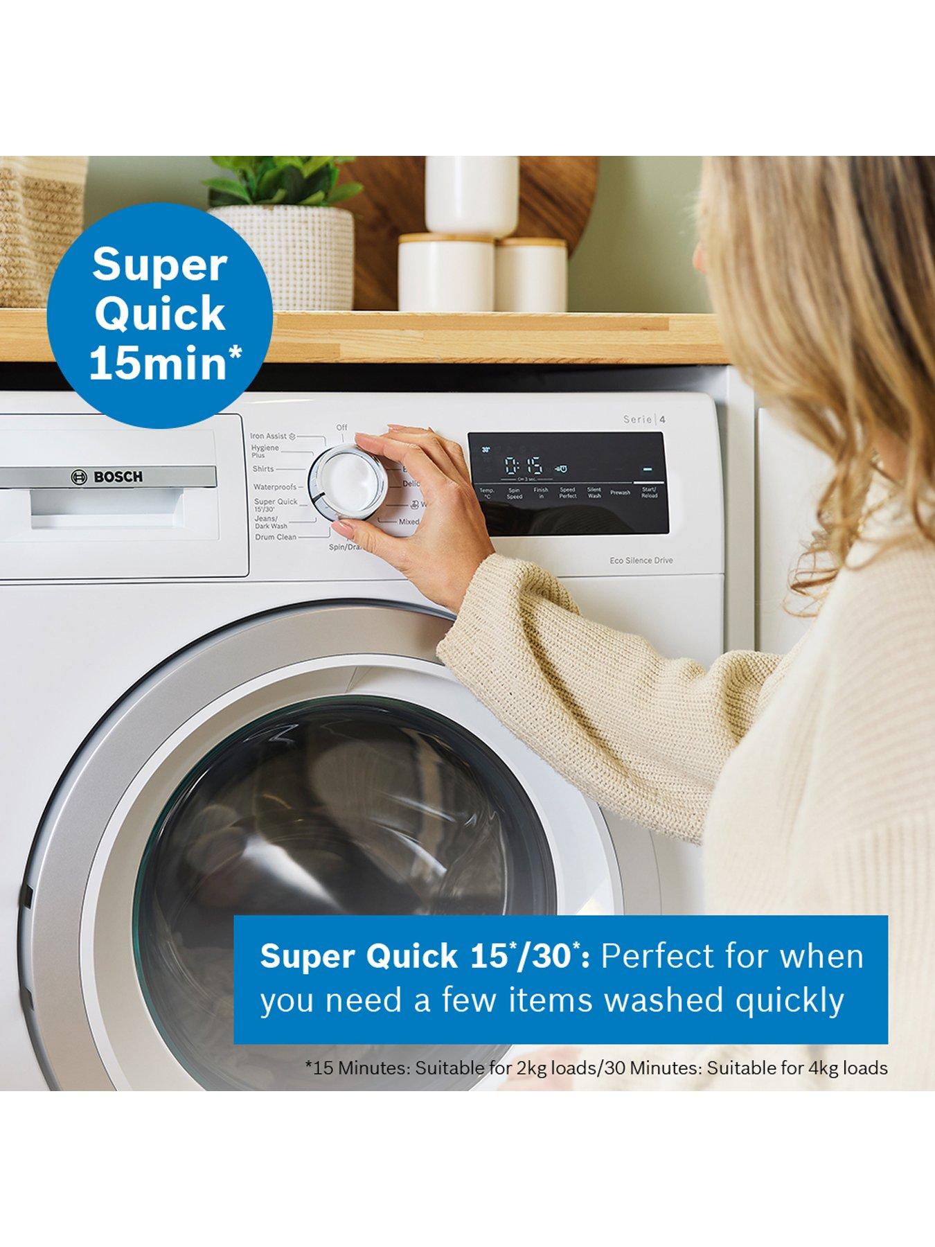  image of bosch-series-4-wan28259gb-9kg-load-1400rpm-spin-freestanding-washing-machine-iron-assist-speedperfect-eco-silence-drive-led-display-white