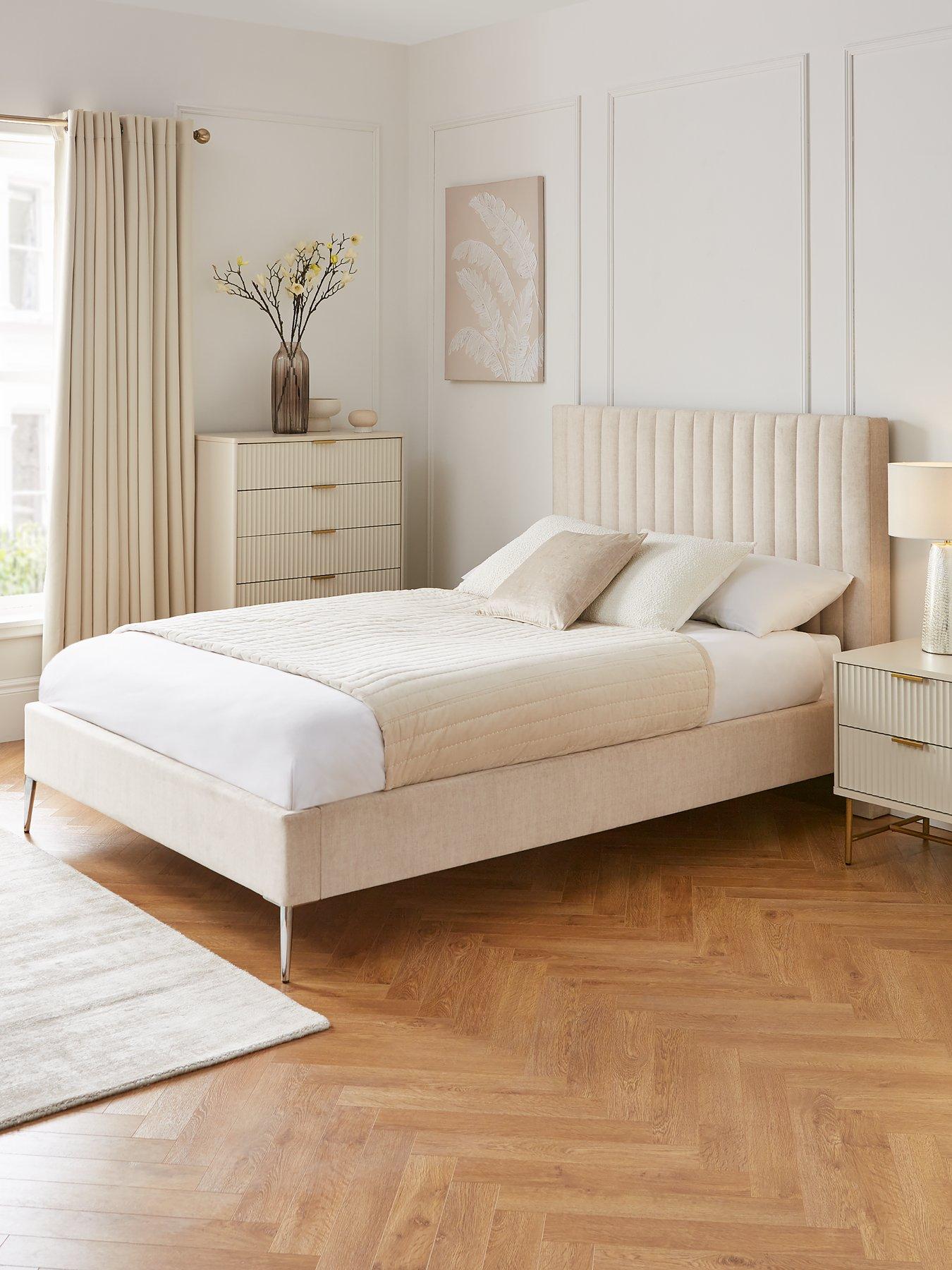 The Very Collection Emelia Fabric Bed Frame with Mattress Options (Buy  &  SAVE!)