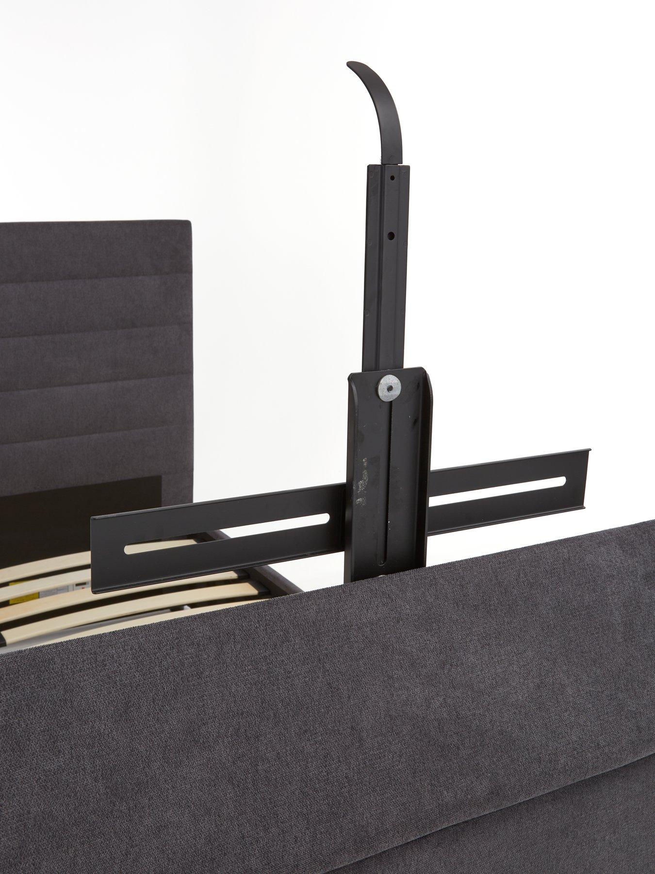  image of very-home-kingsley-fabric-tv-bed-frame-fits-up-to-32-inch-tv-charcoal