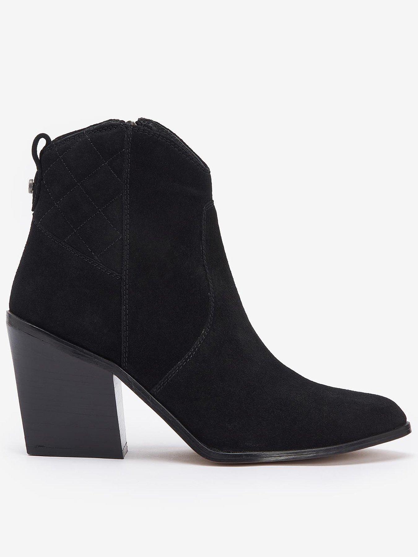 undefined Rhonda Western Heel Ankle Boot - Black