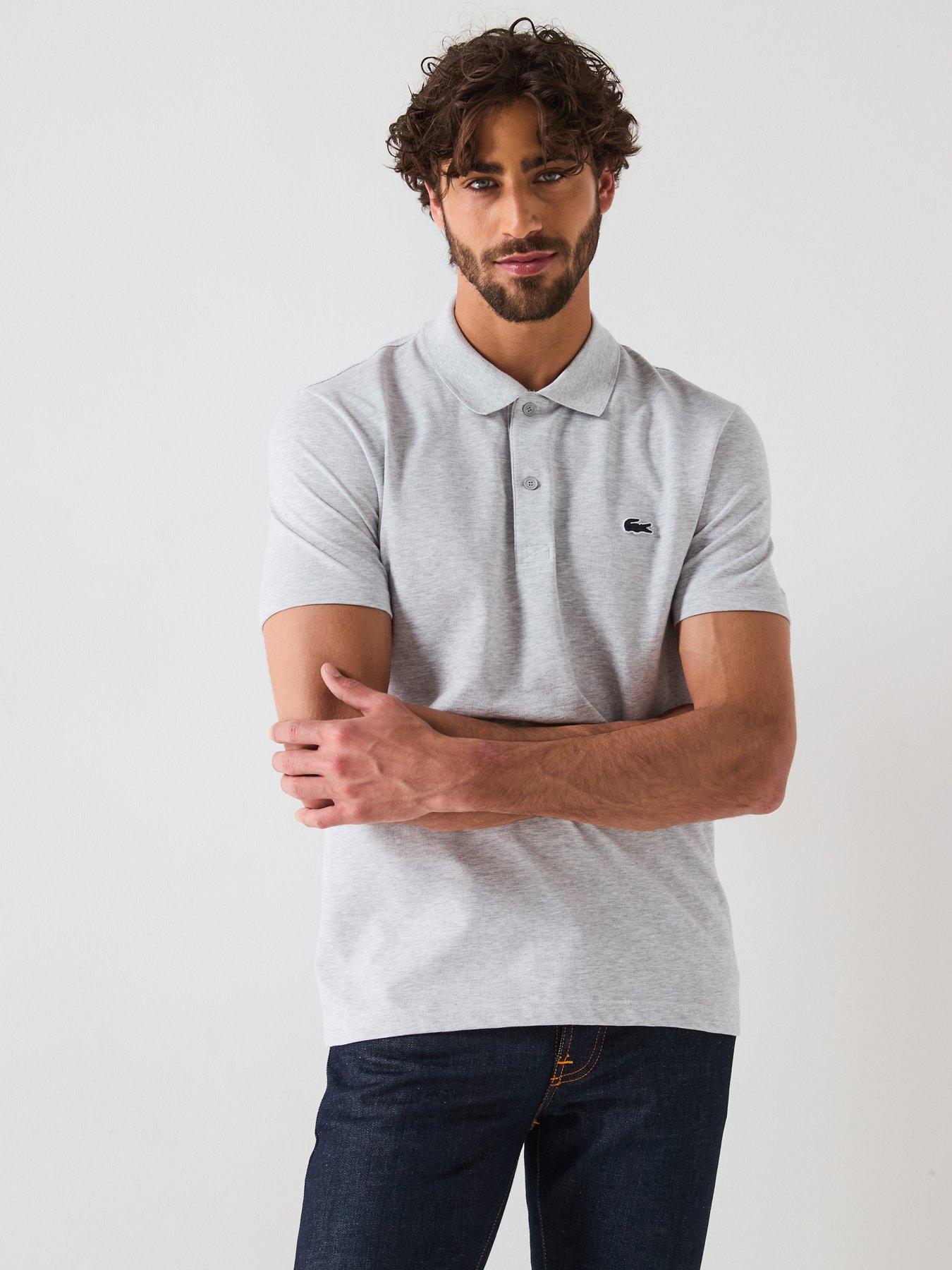 undefined Regular Fit Cotton Ottoman Polo Shirt - Grey