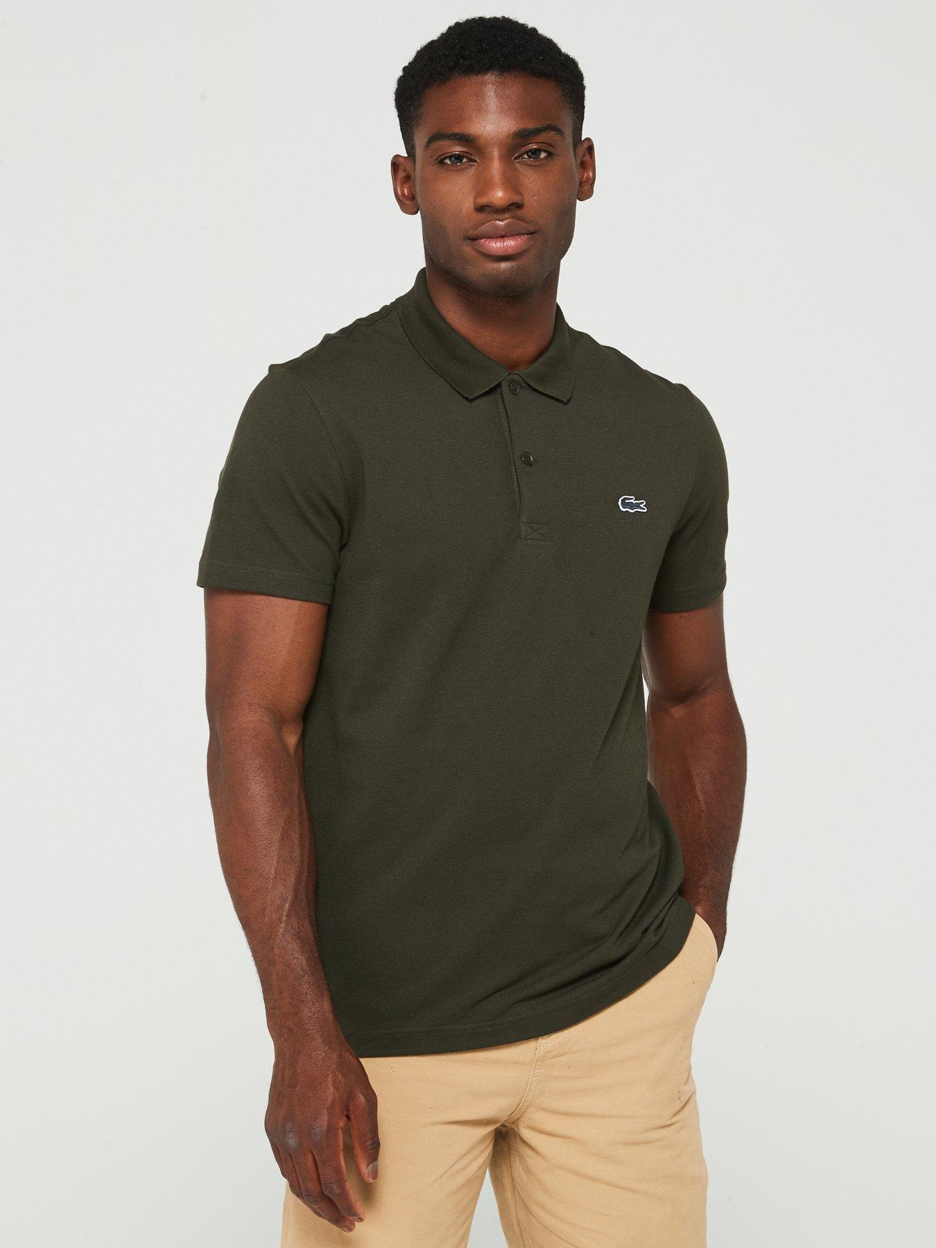 Lacoste Regular Fit Cotton Ottoman Polo Shirt Black littlewoods